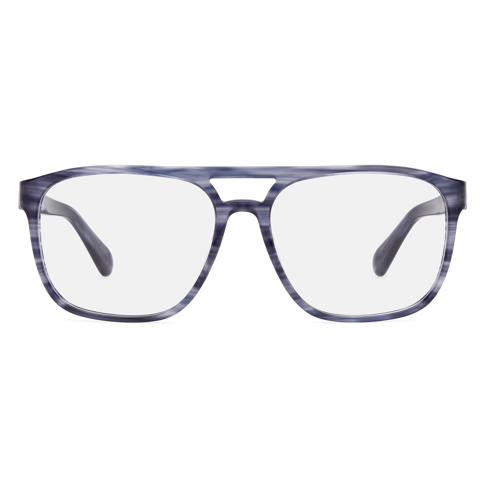 Timberland Tb50033 Men's Blue Horn Eyeglasses with 62mm Lens Width, 17mm Bridge, 150mm Temple Length