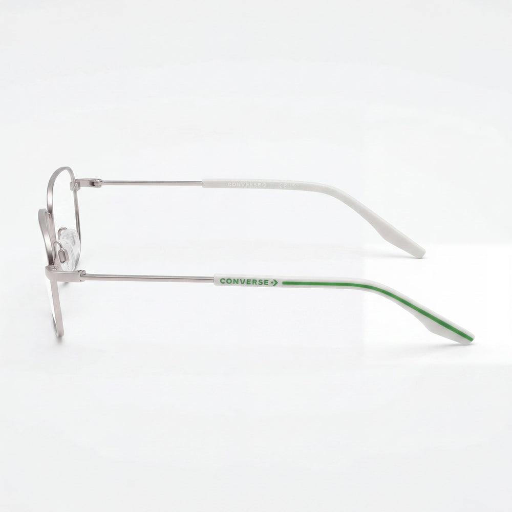 Converse Cv1022y Acetate Eyeglasses for Men and Women, Matte Silver/Fossilized Frame, Size 48-16-135