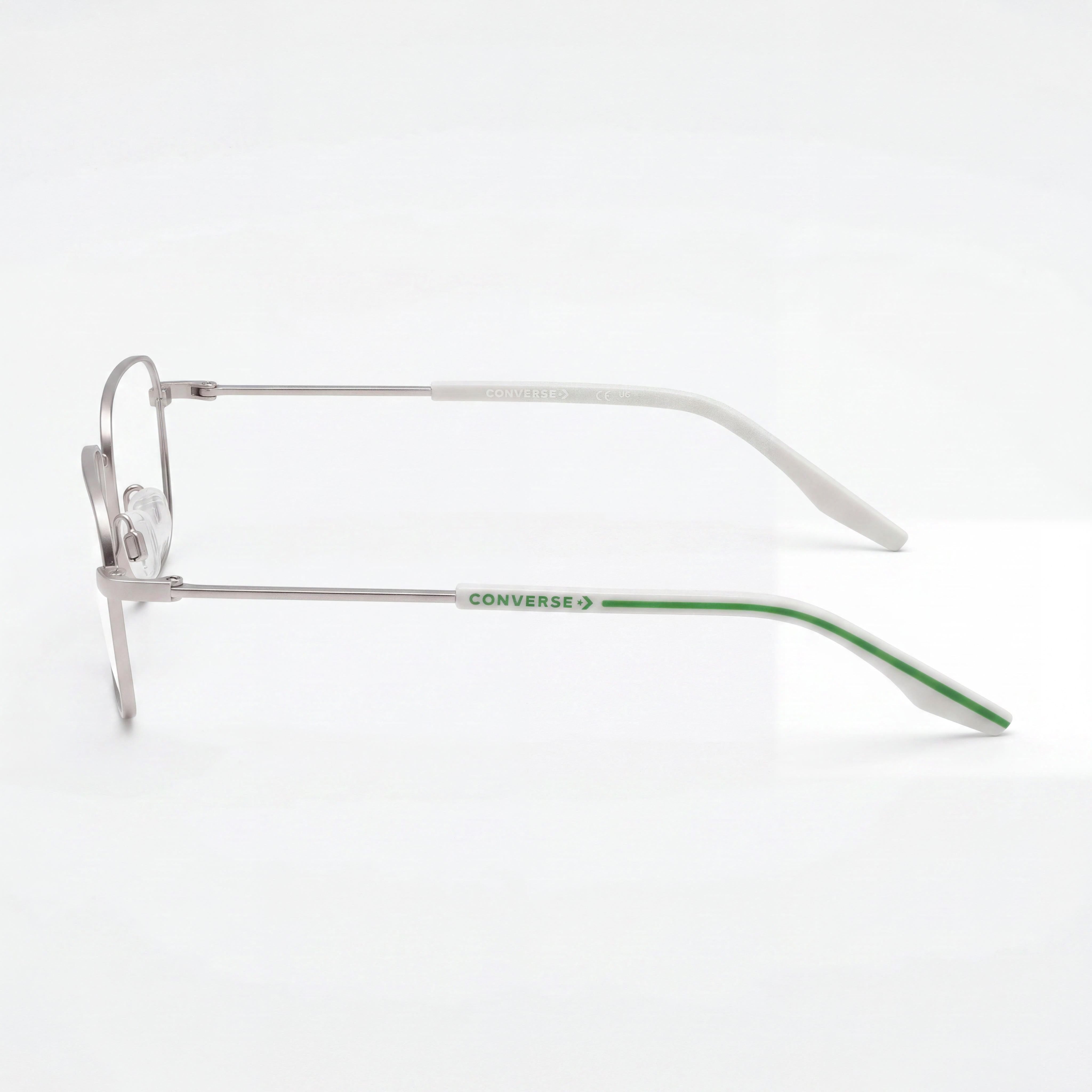 Gafas de acetato Converse Cv1022y para hombre y mujer, montura plata mate/fosilizado, tamaño 48-16-135, Photo 3