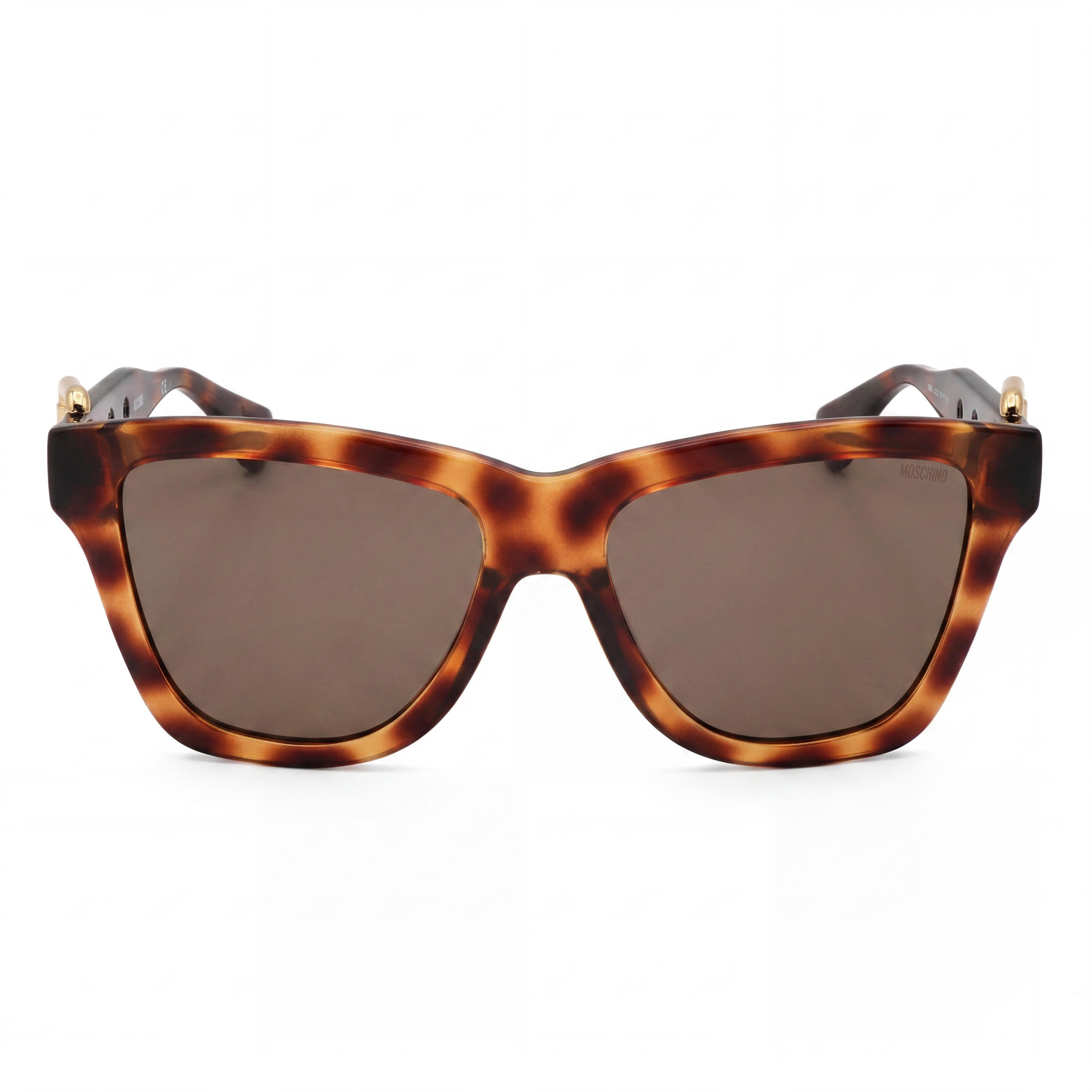 Moschino MOS131/S Gafas de Sol Rectangulares Marrón Oscuro para Mujer, 54mm, Photo 2