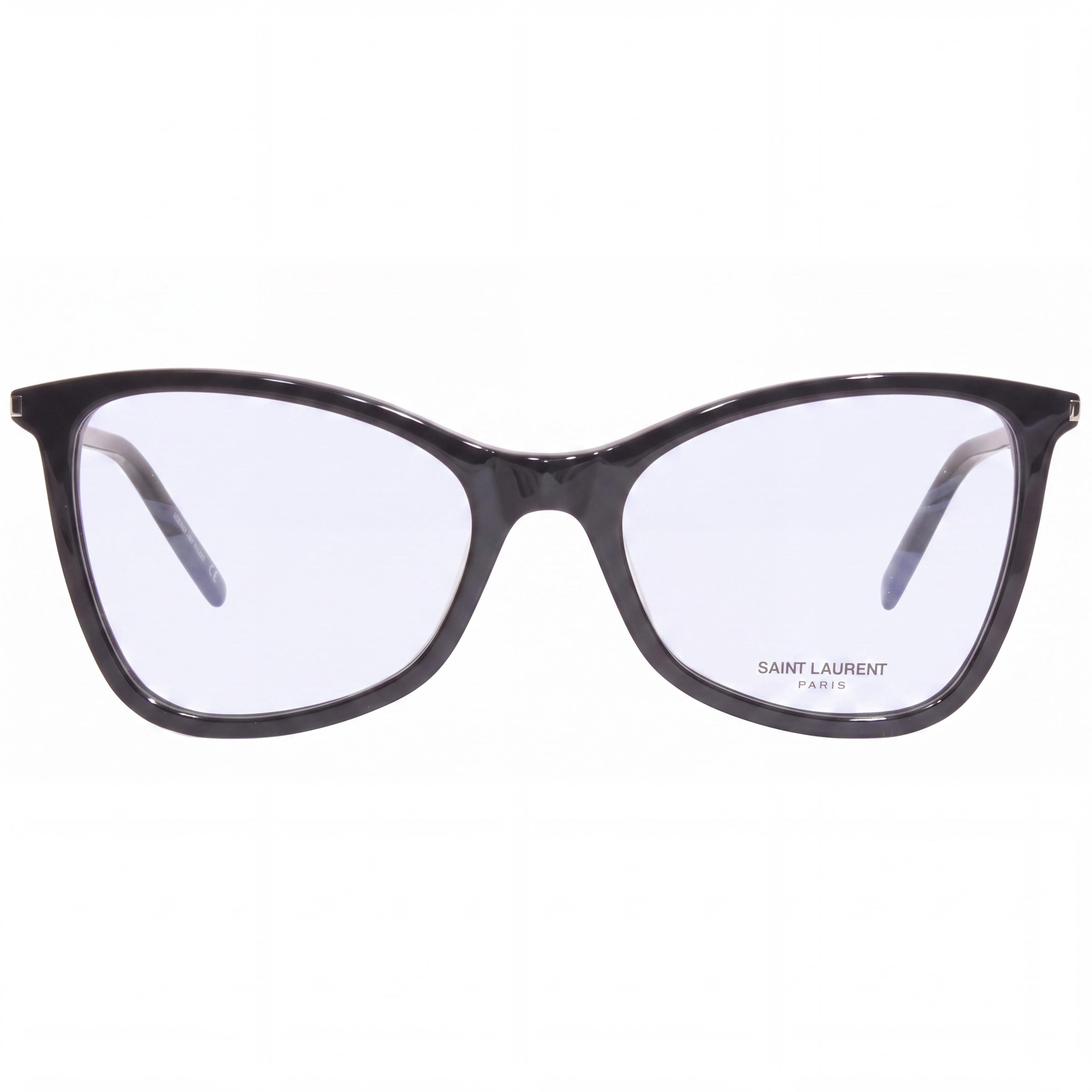 YVES SAINT LAURENT Jerry SL478 Women's Black Full Rim Butterfly Acetate Eyeglasses with Demo Lenses 53mm, Photo 2