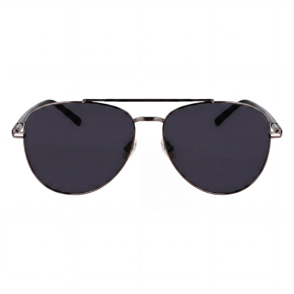 Ferragamo Sf316s Women's Titanium Dark Ruthenium Grey Frame & Lens Sunglasses 61mm