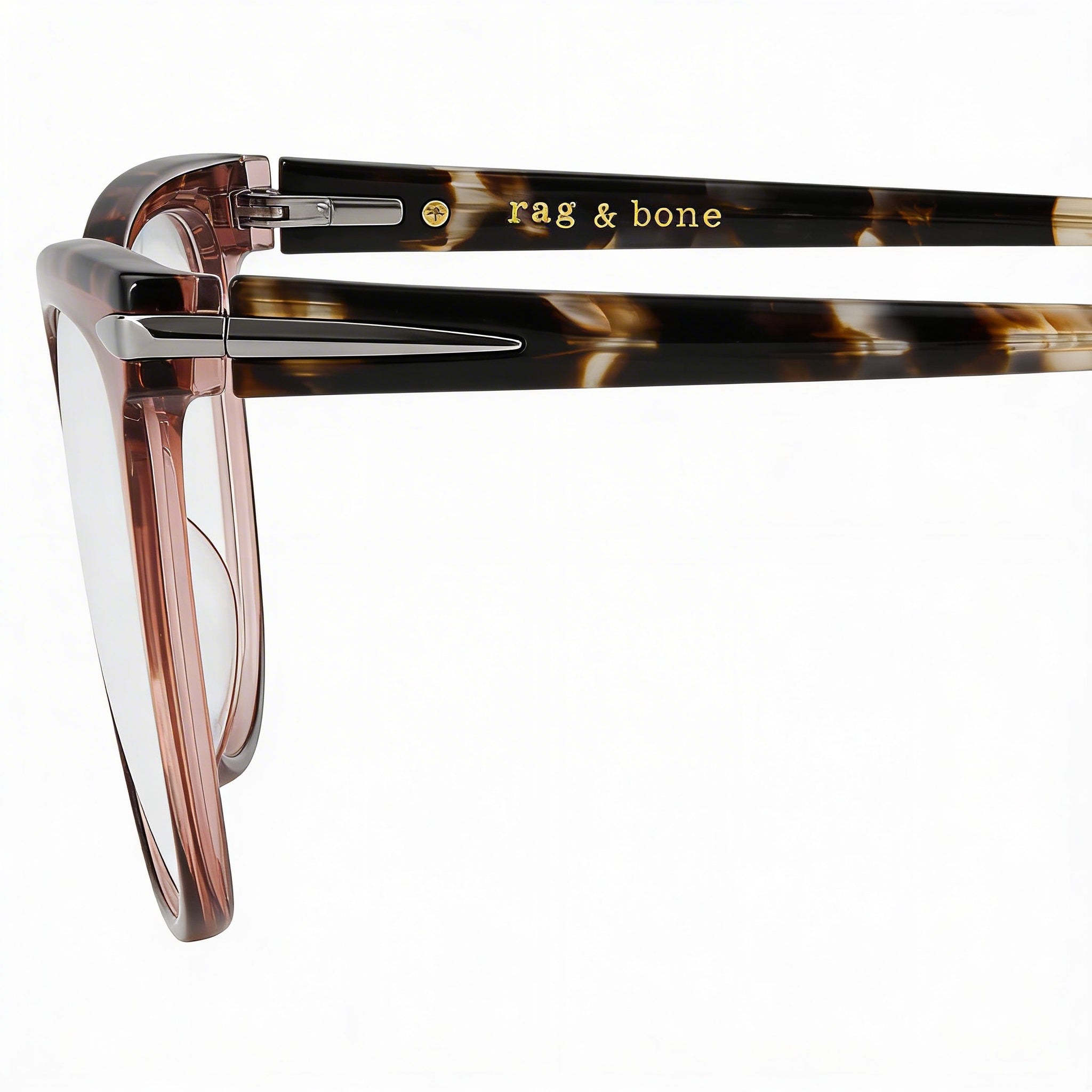 Rag & Bone Rnb 3024 Model Women's Metal Frame Pink Polycarbonate Lens Eyewear 53-16-140, Photo 3