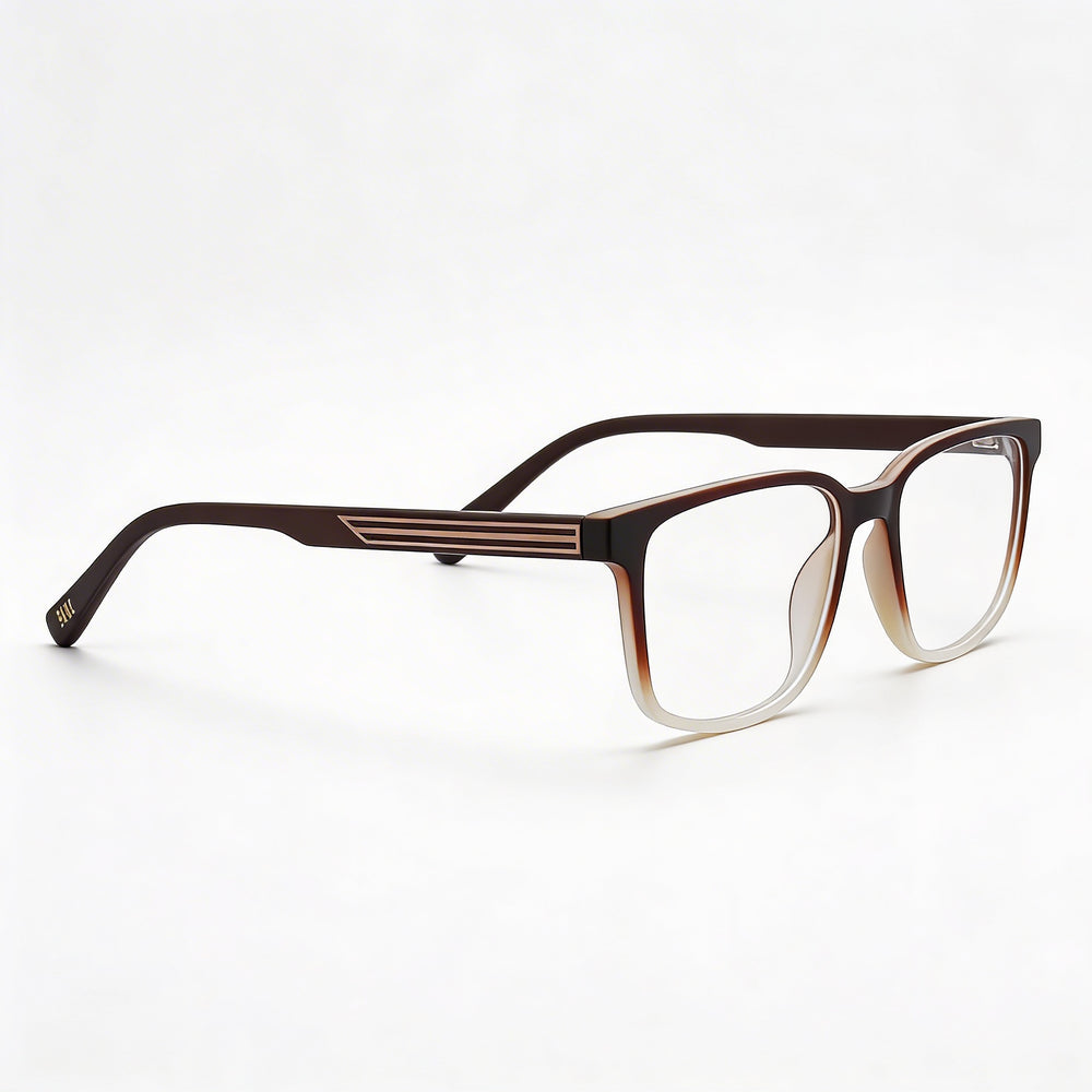 Joe Joe4102 Gafas Ópticas para Hombre, Montura de Acetato en Marrón con Lentes No-Policarbonato, Tamaño 54-18-140mm