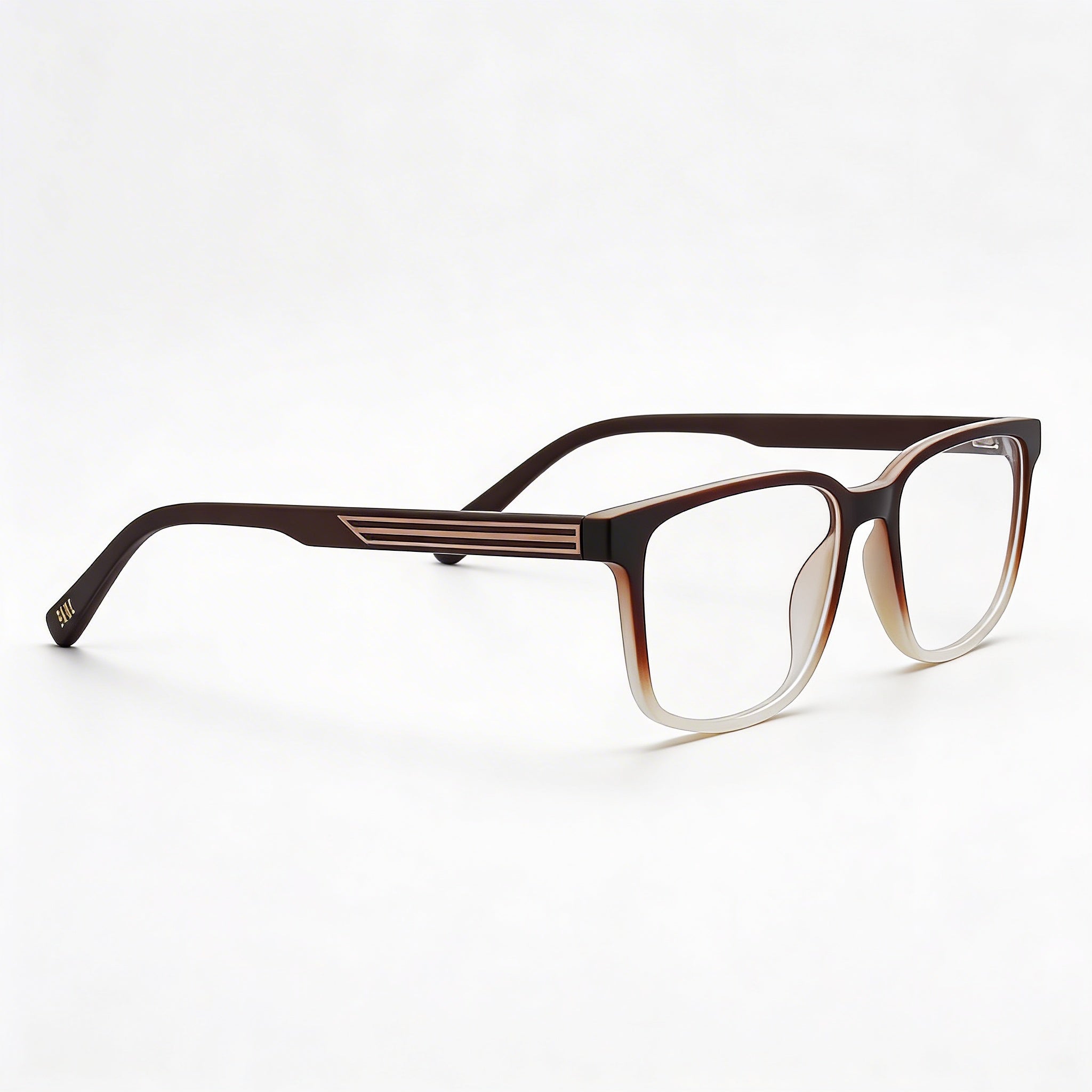 Joe Joe4102 Gafas Ópticas para Hombre, Montura de Acetato en Marrón con Lentes No-Policarbonato, Tamaño 54-18-140mm, Photo 3