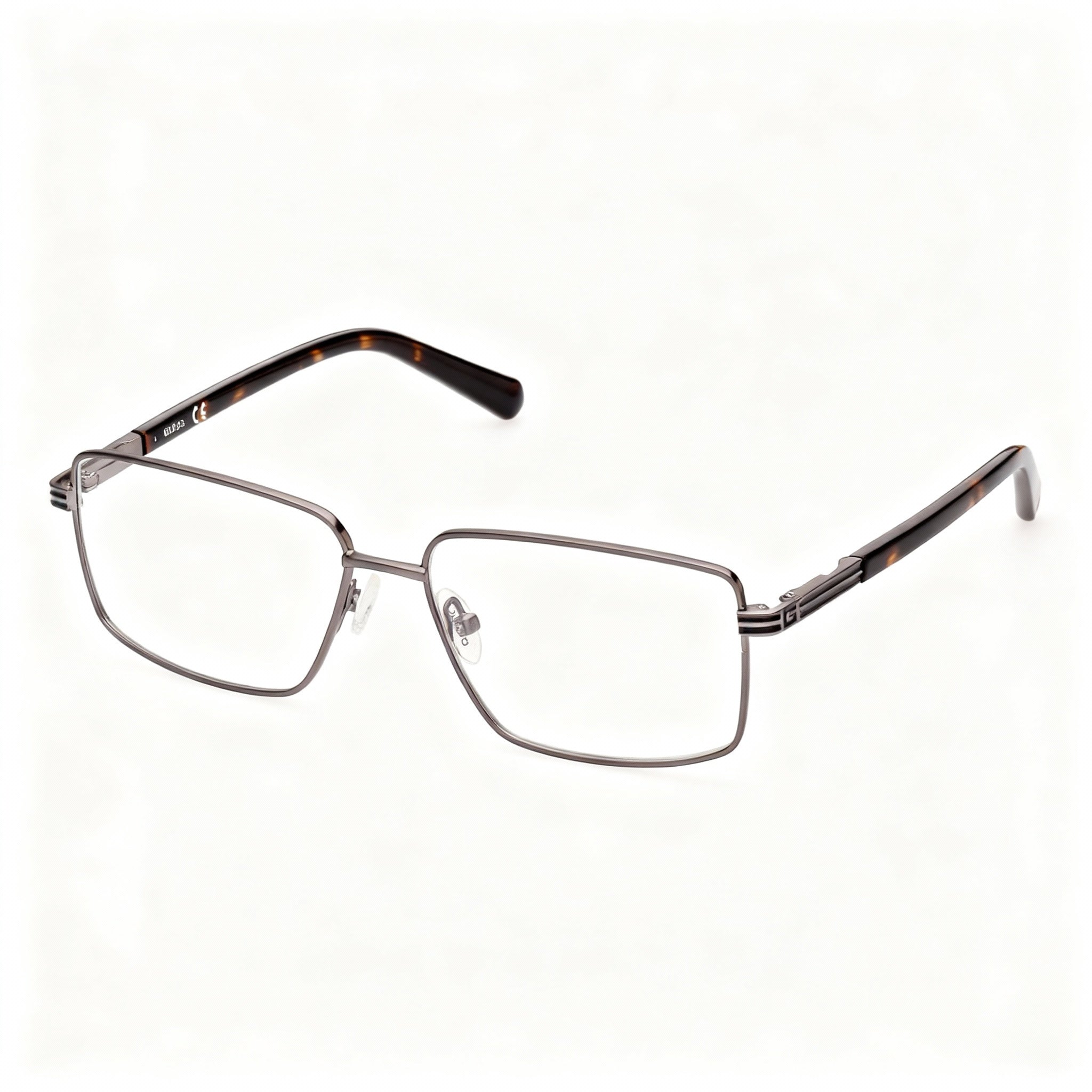 GUESS GU50061 Men's Casual Metal Frame Matte Metallic Non-Polarized Eyeglasses 54mm Lens Width, Photo 3