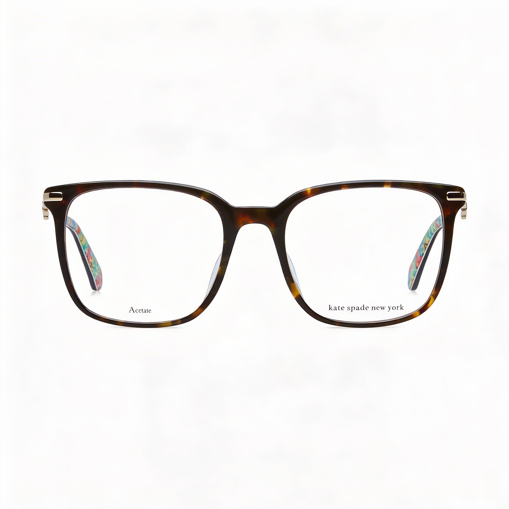 kate spade new york Modern Women's Havana Acetate Frame with Polycarbonate Lenses, Size 52-18-140mm, Photo 3