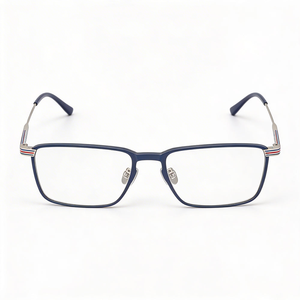 Lacoste Casual Men's Semimatte Blue Prescription Eyeglasses Frames, Lens 54mm, Bridge 18mm, Temple 145mm