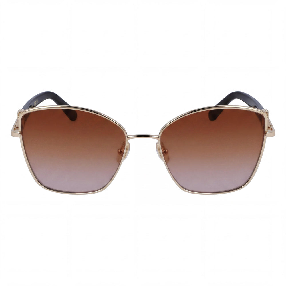 Salvatore Ferragamo Sf312sr Unisex Acetate Gold/Brown Gradient Non-Polarized UV 400 Sunglasses 60mm
