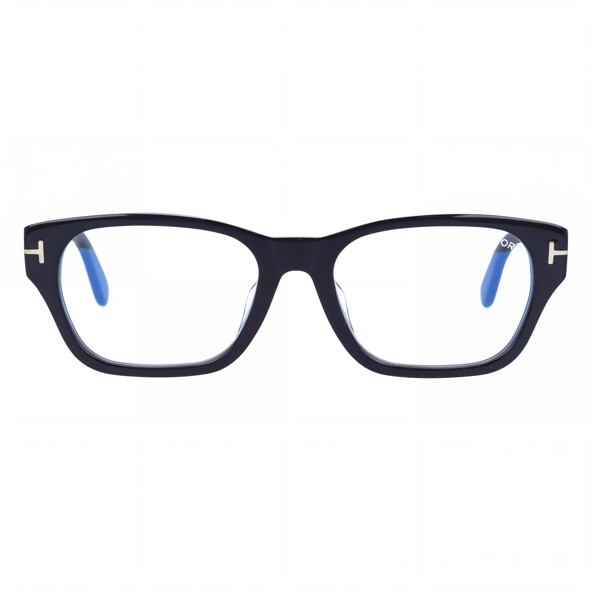 Gafas graduadas de plástico pantografiadas para hombre Tom Ford FT5781-D-B, ajuste asiático, con filtro de luz azul, negro brillante, 54 mm, Photo 2