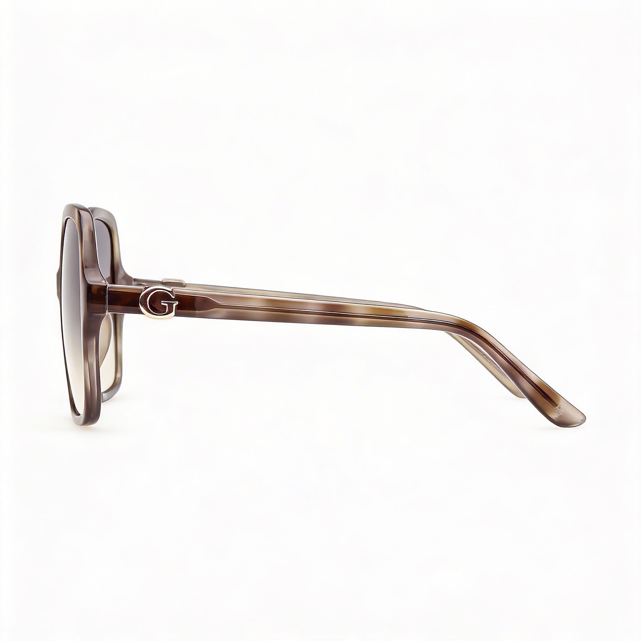 Guess Women's Oversized Plastic Square Sunglasses, Light Green Frame, Gradient Green Lenses, UV Protection, 57mm, Photo 2