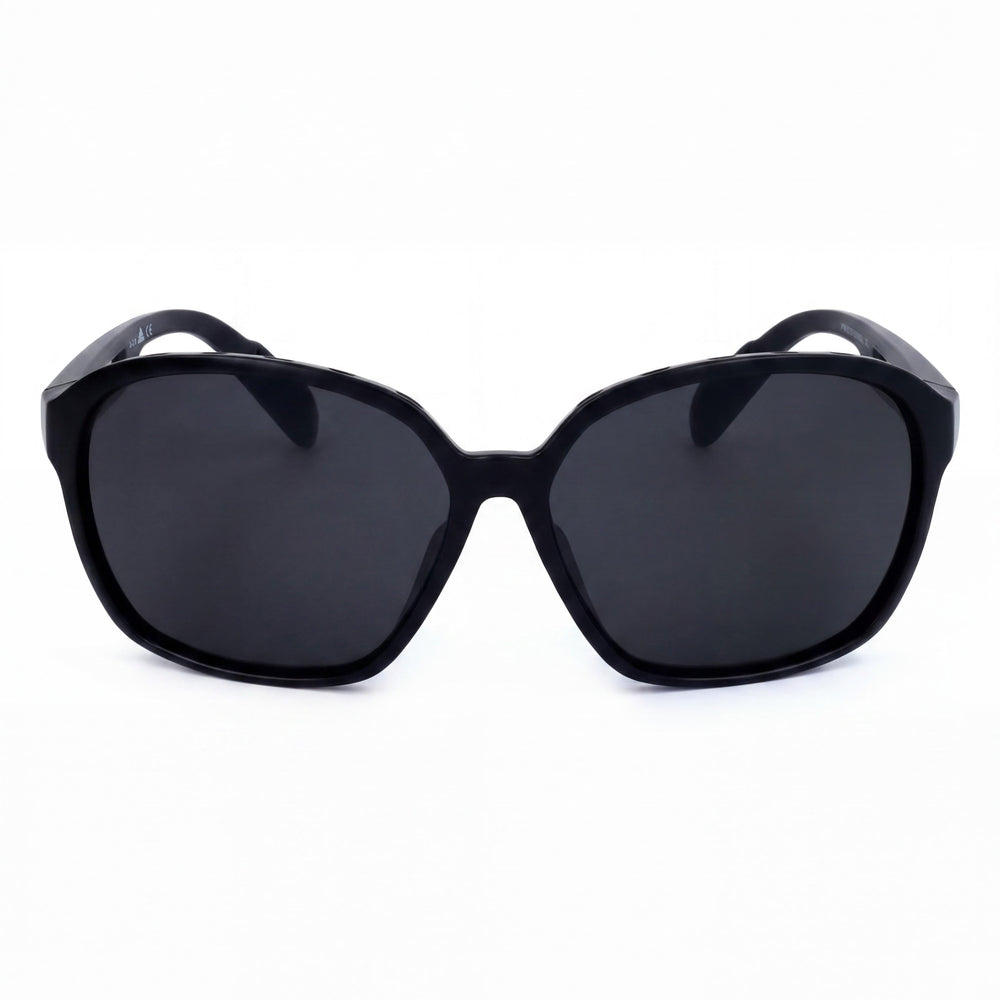 Adidas Sp0013 Women's Black Plastic Frame Grey Gradient Polycarbonate Lenses UV Protection 62mm