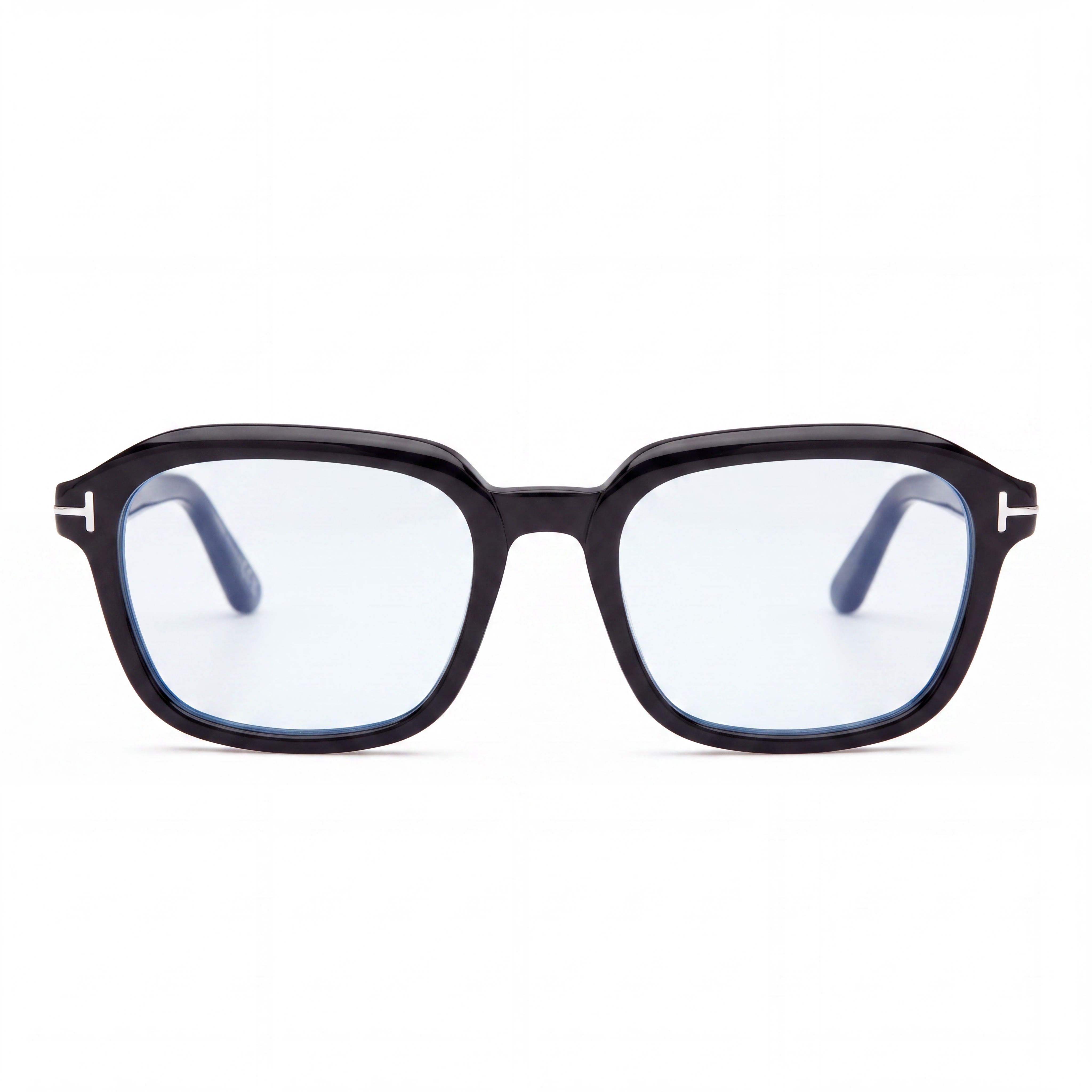 Marcolin Ft6060-b Unisex Shiny Black Blue Filter Plastic Frame Non- Black Lens Eyewear 53-20-145, Photo 2