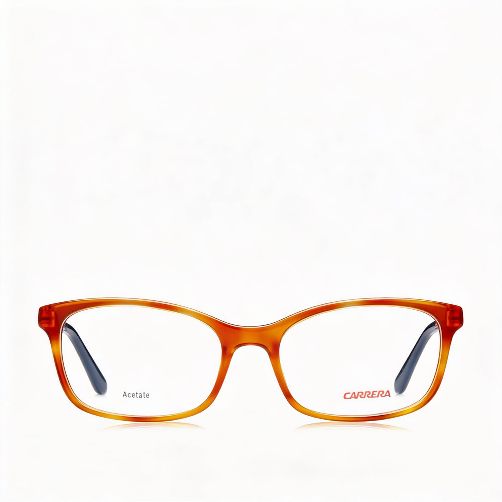 Gafas de vista Carrera Modern Havana Peach de acetato rectangulares para mujer con lentes de 52 mm de ancho y patillas de 140 mm