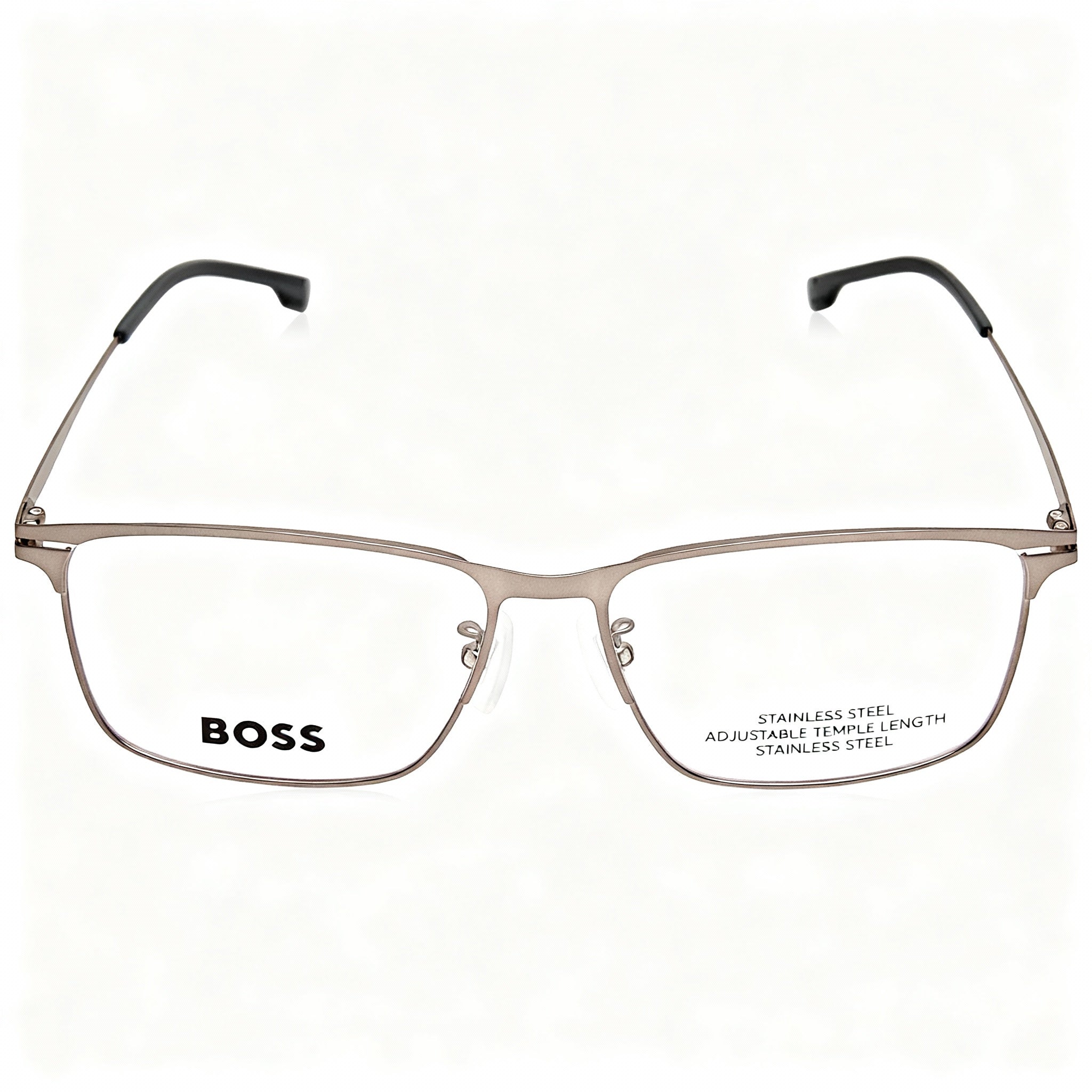 Hugo Boss Boss 1467/f Men's Rectangular Metal Prescription Optical Frames Matte Dark Ruthenium 57mm