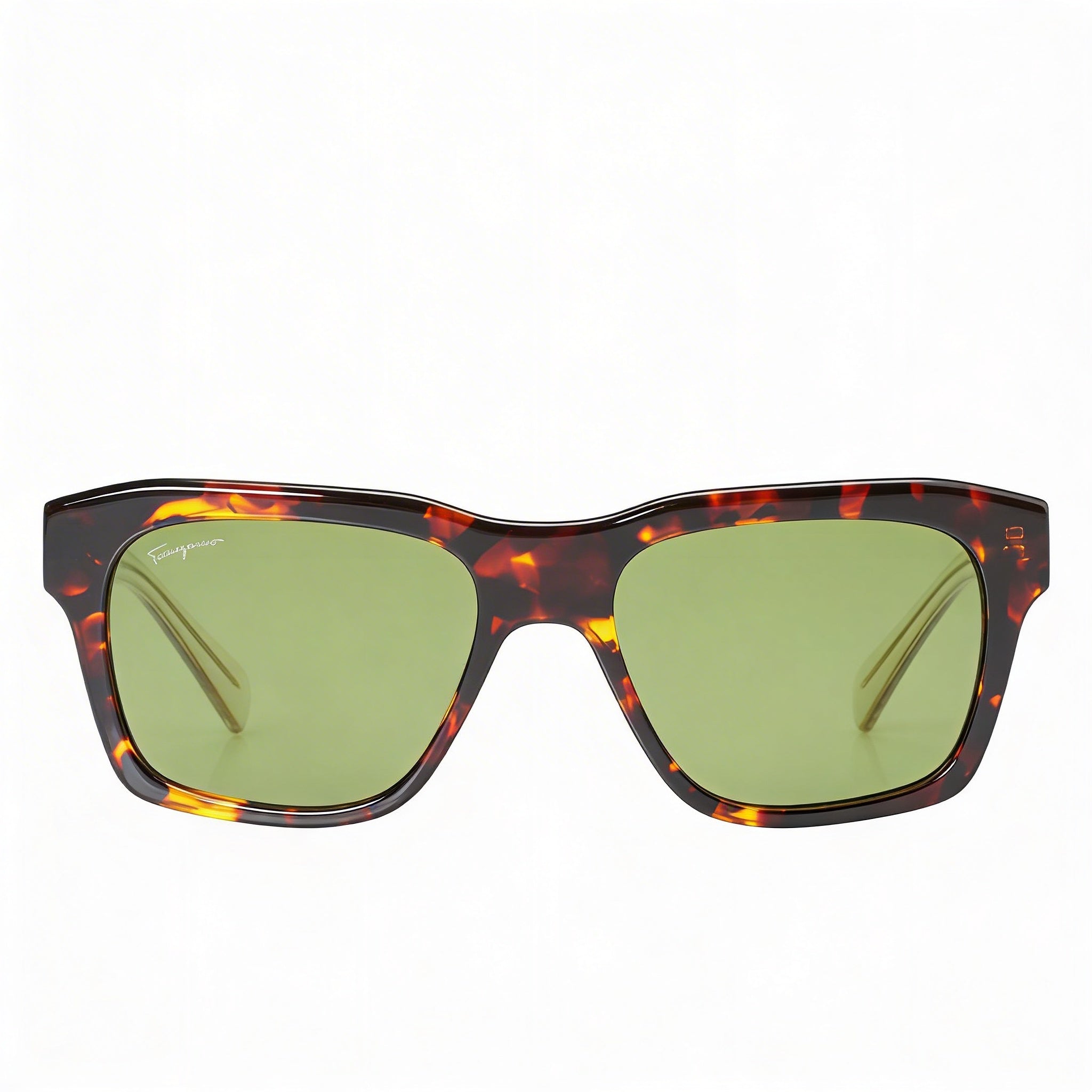 SALVATORE FERRAGAMO SF1087S Gafas de sol cuadradas para hombre de acetato tortuga oscuro con protección UV no polarizadas de 56 mm, Photo 2
