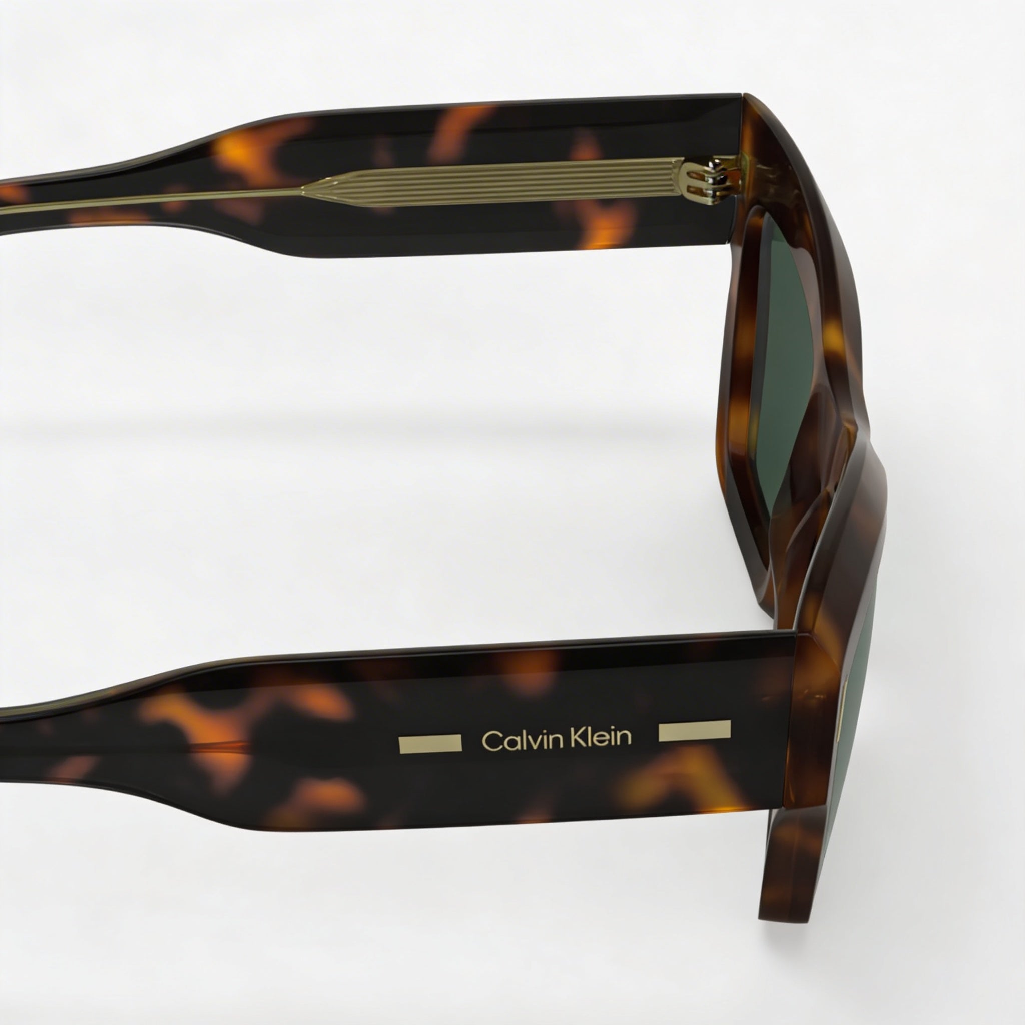 Calvin Klein Ck24531s Women's Butterfly Havana Plastic Frame Solid Green Lens UV Protection Sunglasses 53mm, Photo 3