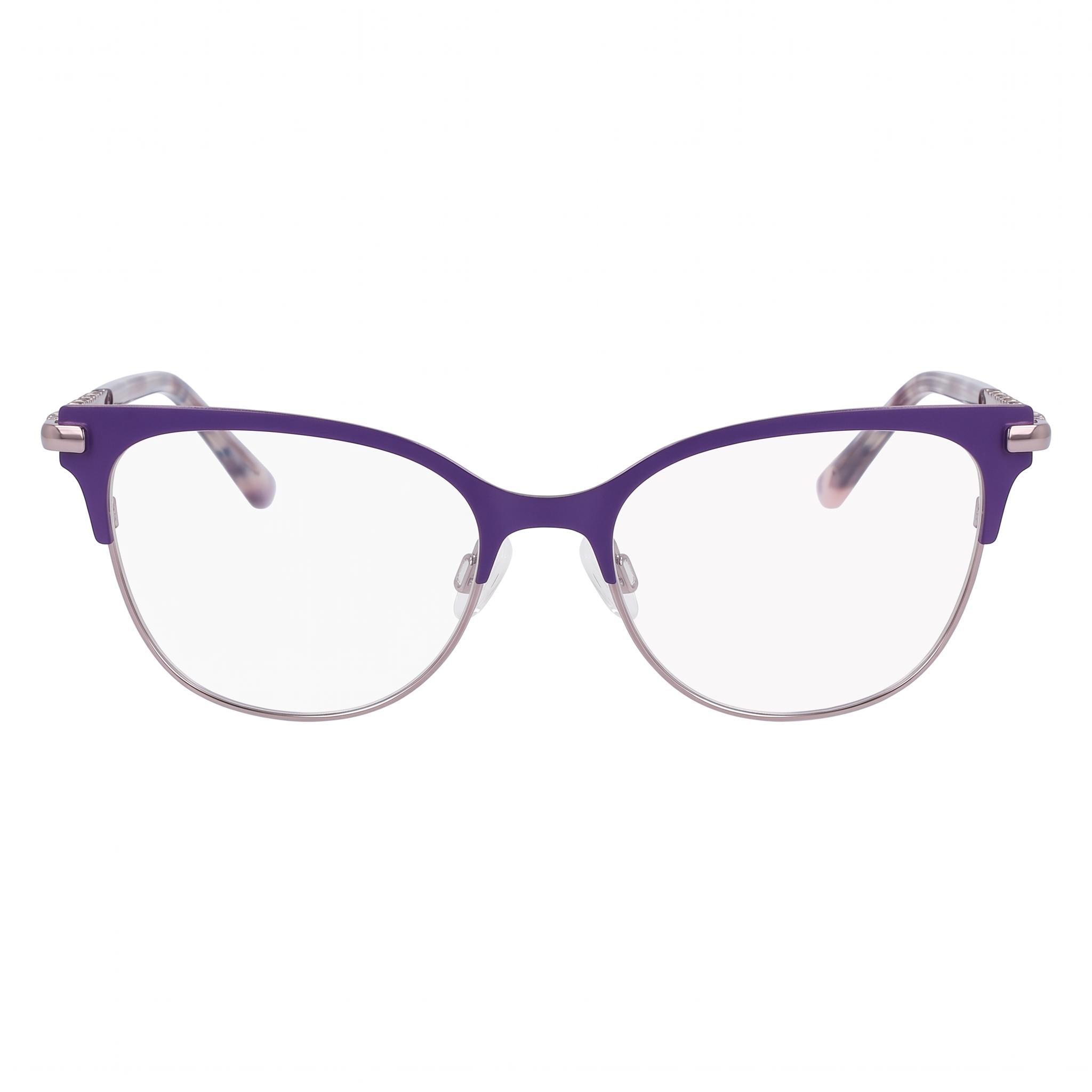 Gafas para hombre bebe Bb5224, montura de metal morada, lentes transparentes de policarbonato de 52 mm, Photo 2