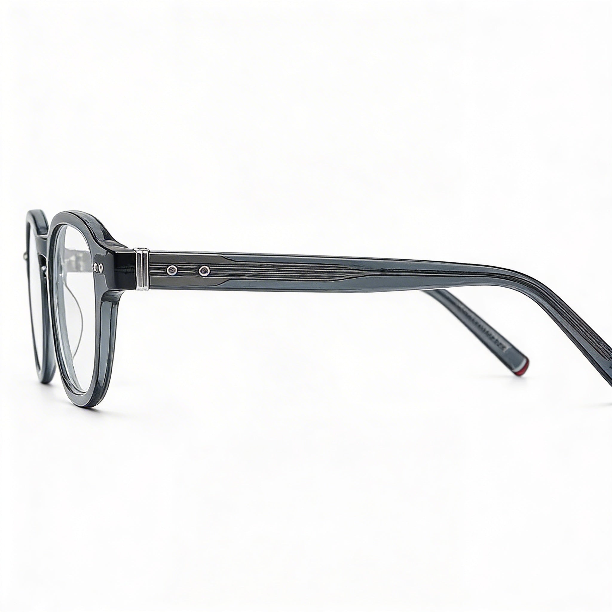 Tommy Hilfiger Gafas Modernas para Hombre Grises de ECO ACETATO No polarizadas de 48mm, Photo 3