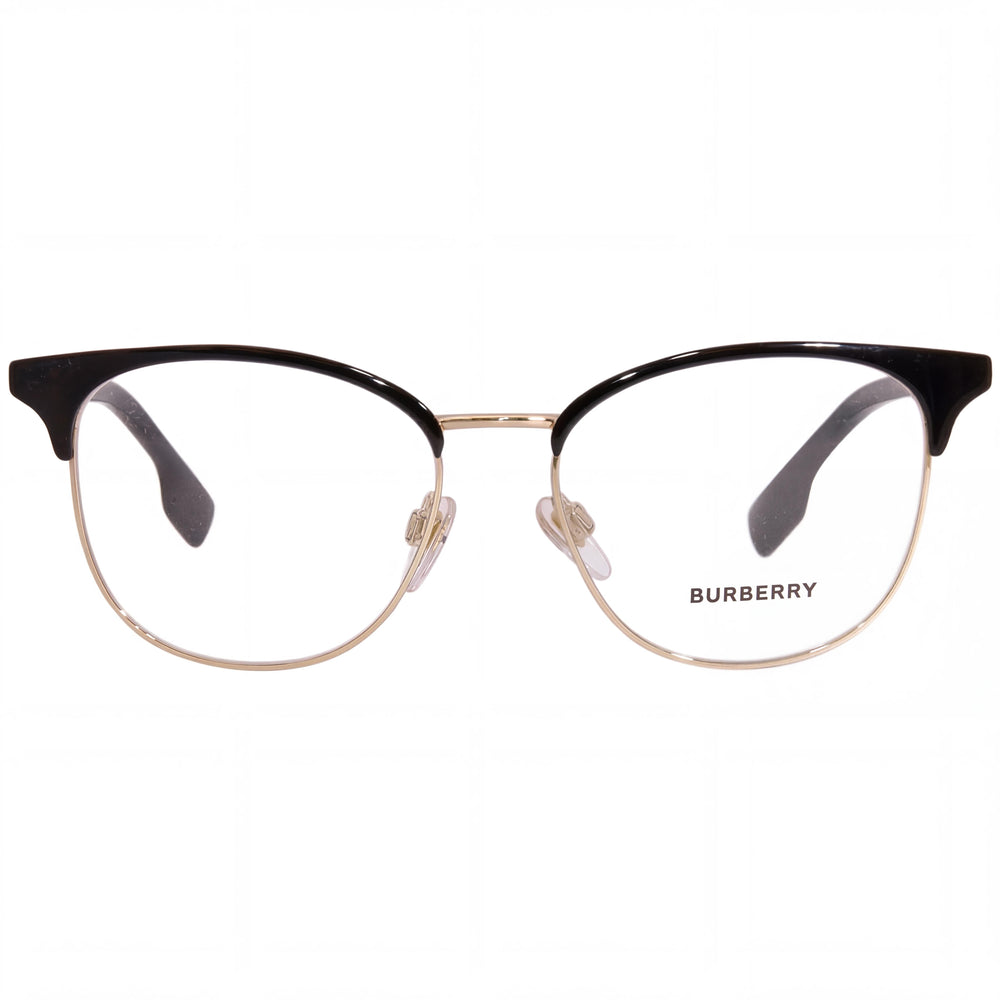 BURBERRY Sophia BE 1355 Gafas Metálicas Cuadradas Completas para Mujer Oro Claro Negro 52-16-140mm