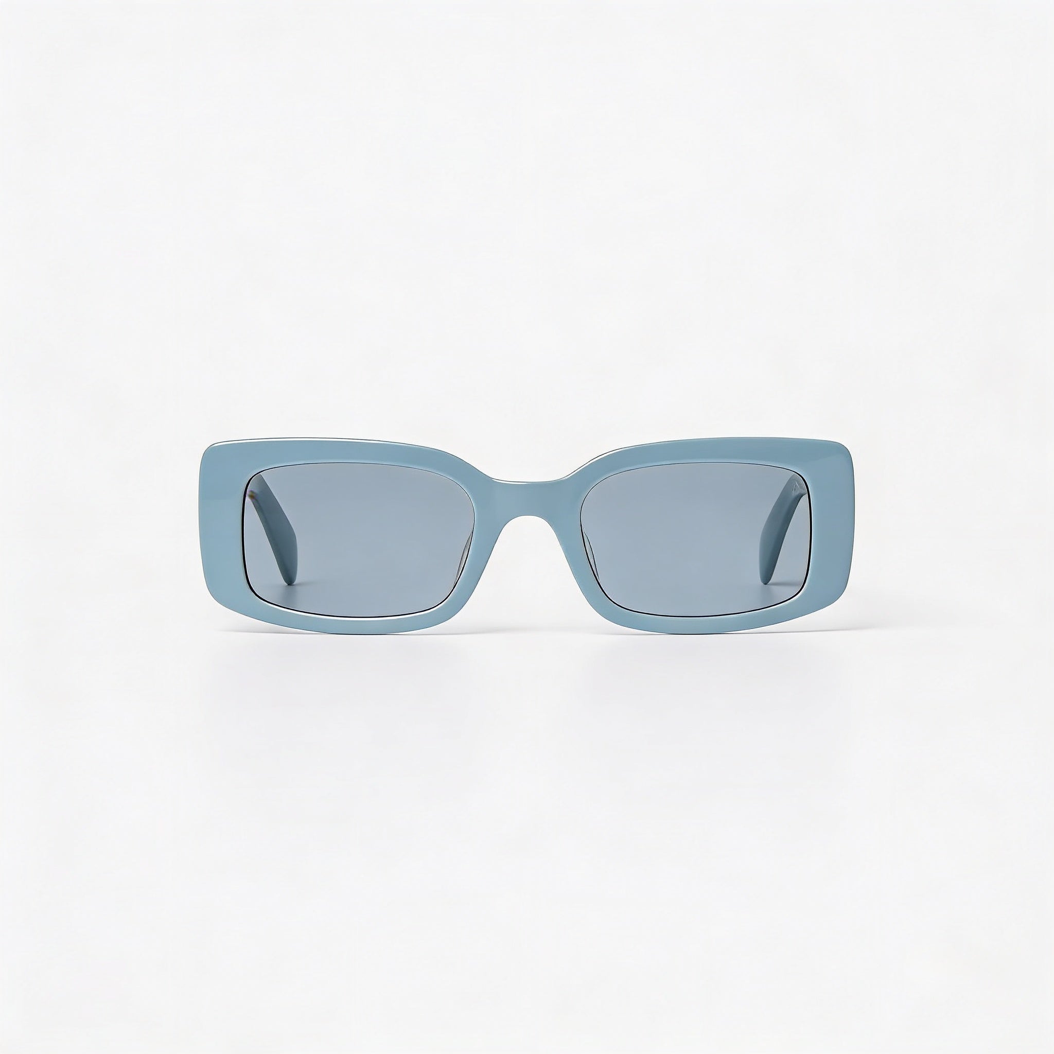 Rag & Bone Classic Women’s Thick Narrow Rectangular Blue Plastic Frame Blue Lens UV Protection Sunglasses 52mm, Photo 3