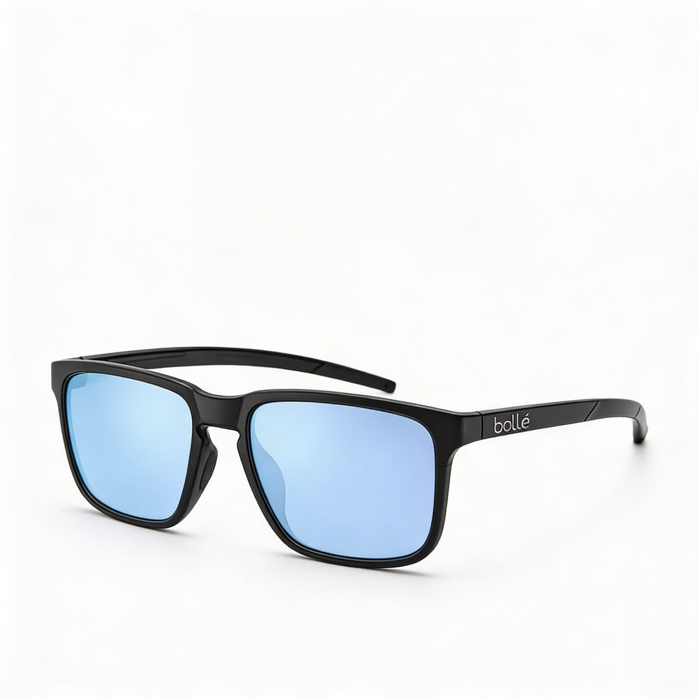 bollé Unisex Colourful Nylon Frame Sunglasses with Sky Blue Polarized Lenses & 100% UV Protection 53mm Lens, 135mm Temple