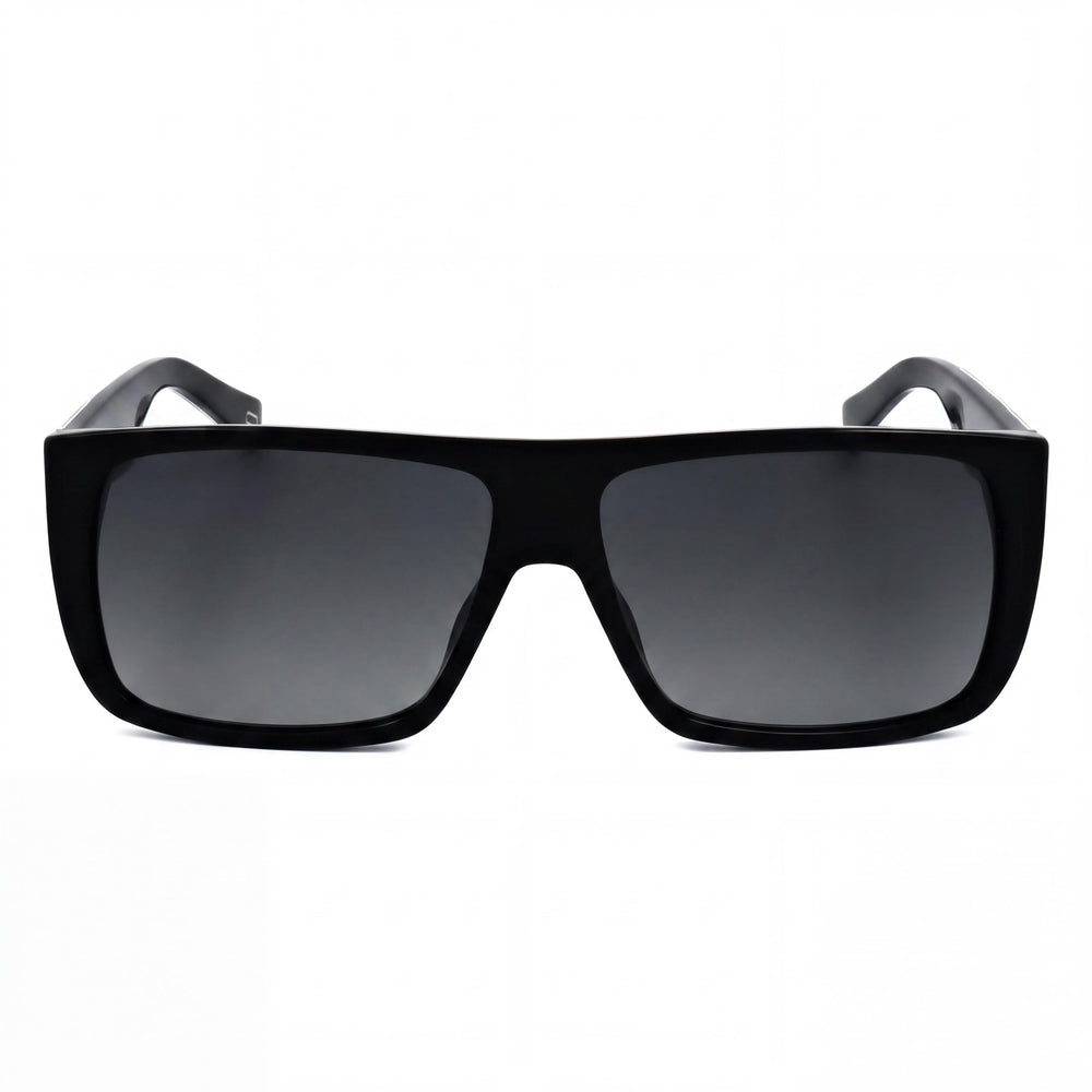 Gafas de sol Marc Jacobs Marc096/S de mujer cuadradas de plástico negro con lentes degradadas gris oscuro UV 400 de 57 mm
