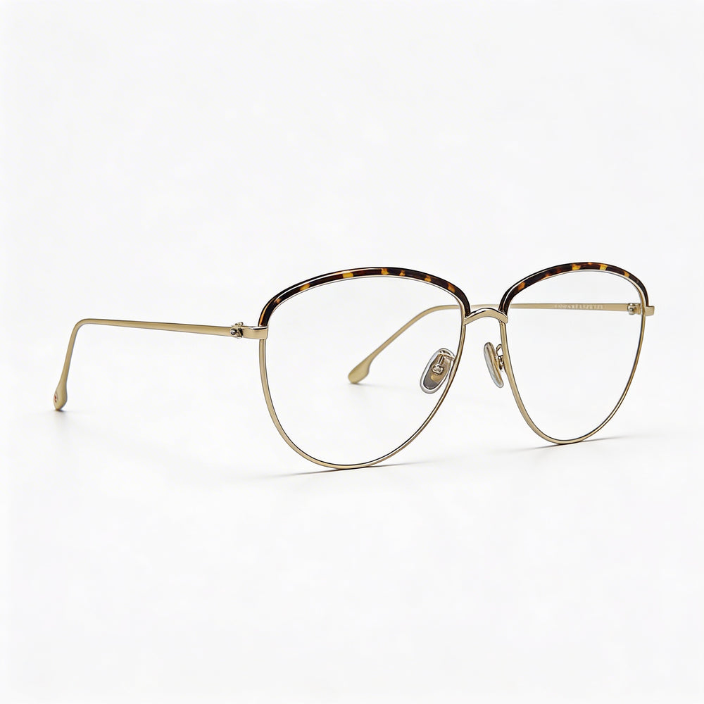 Gafas Victoria Beckham VB2100 para hombre, montura metálica de policarbonato color carey dorado, lentes de 58 mm de ancho
