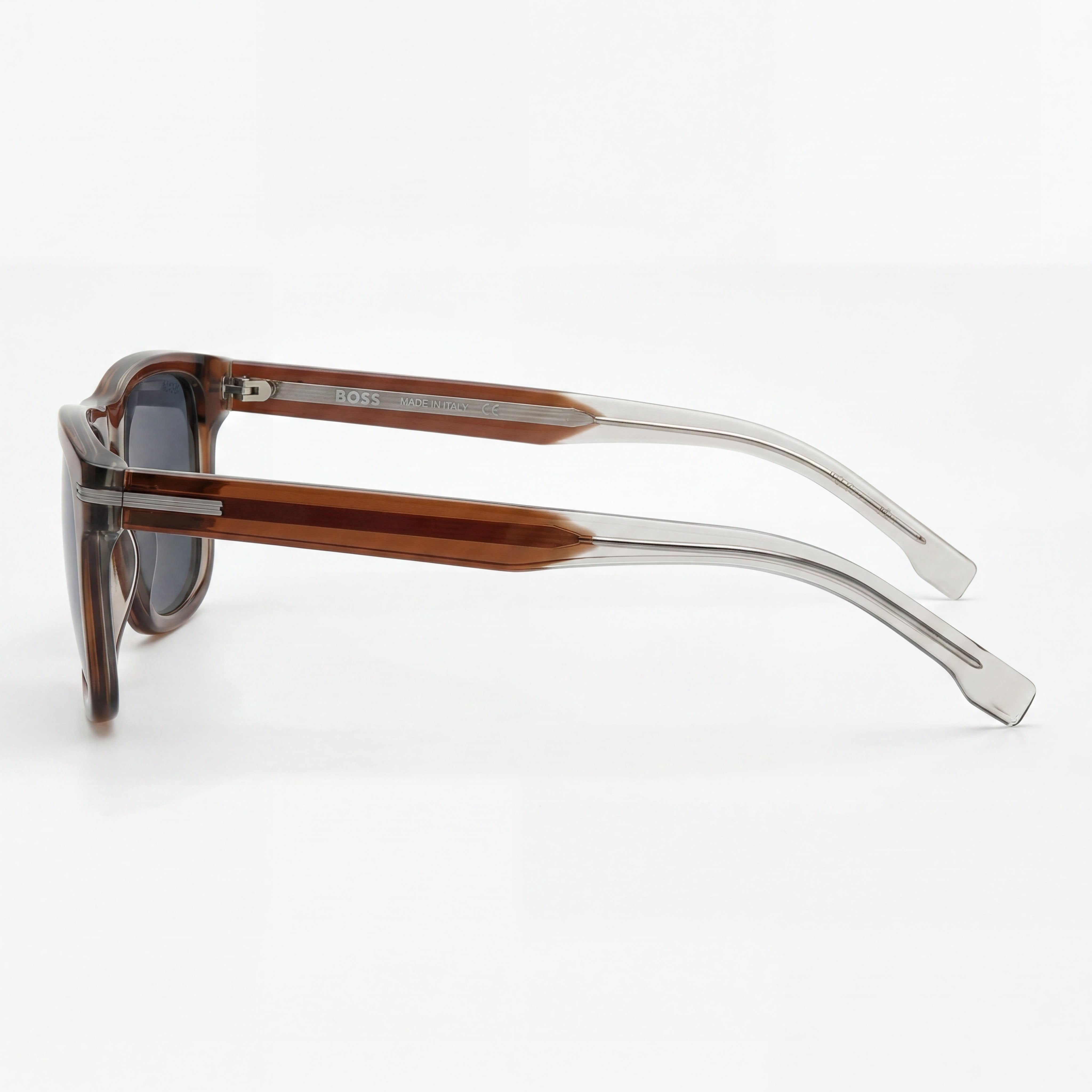 Hugo Boss Boss 1626/S Men's Brown Eco Acetate Casual Blue Lens UV Protection Sunglasses 55mm, Photo 3
