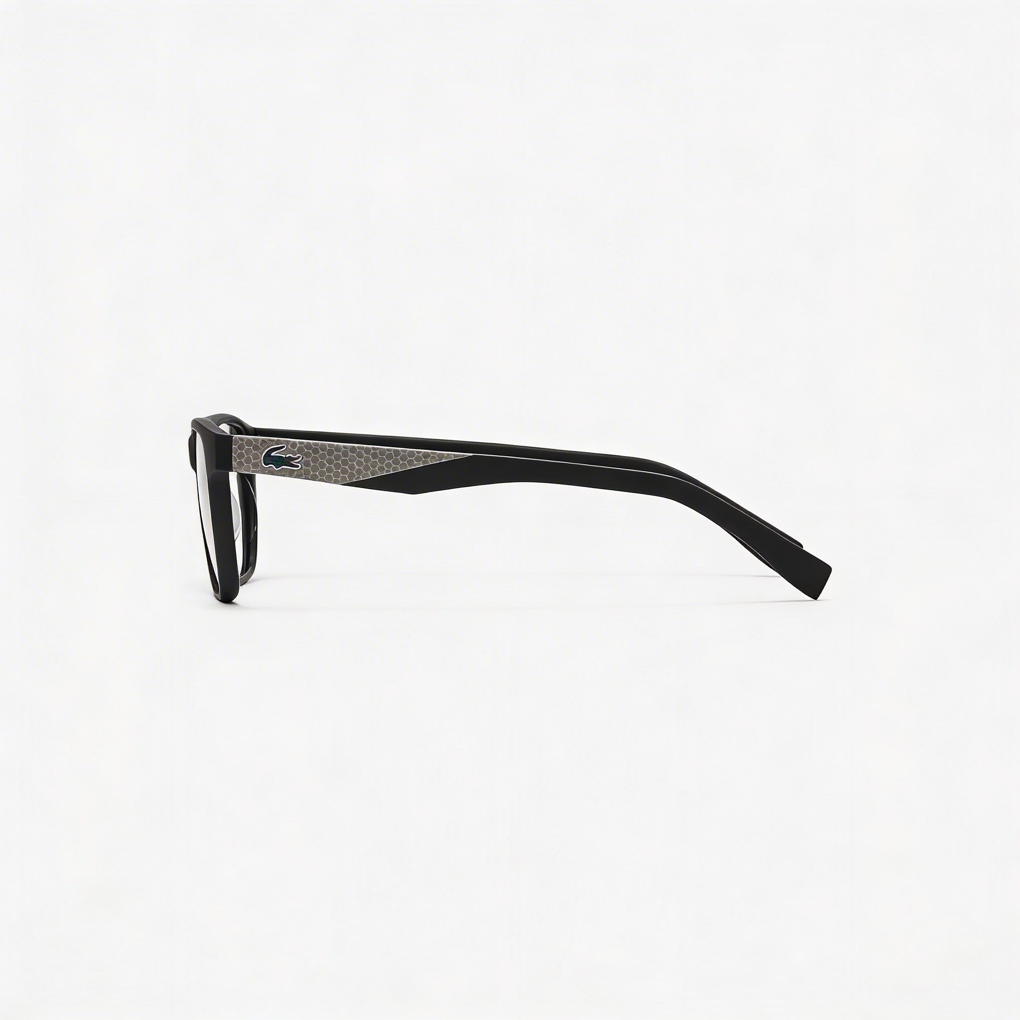 Gafas de lectura rectangulares de plástico con montura completa de diseñador Lacoste L2862 para hombre, color negro mate, 54-17-150 mm, Photo 2