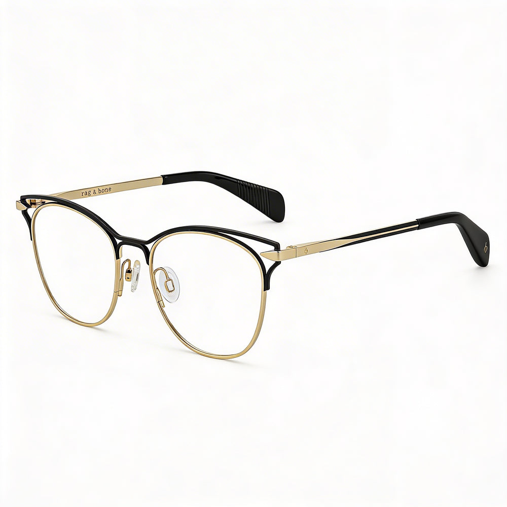Rag & Bone Rnb 3019 para mujer de policarbonato dorado y negro sin 51mm