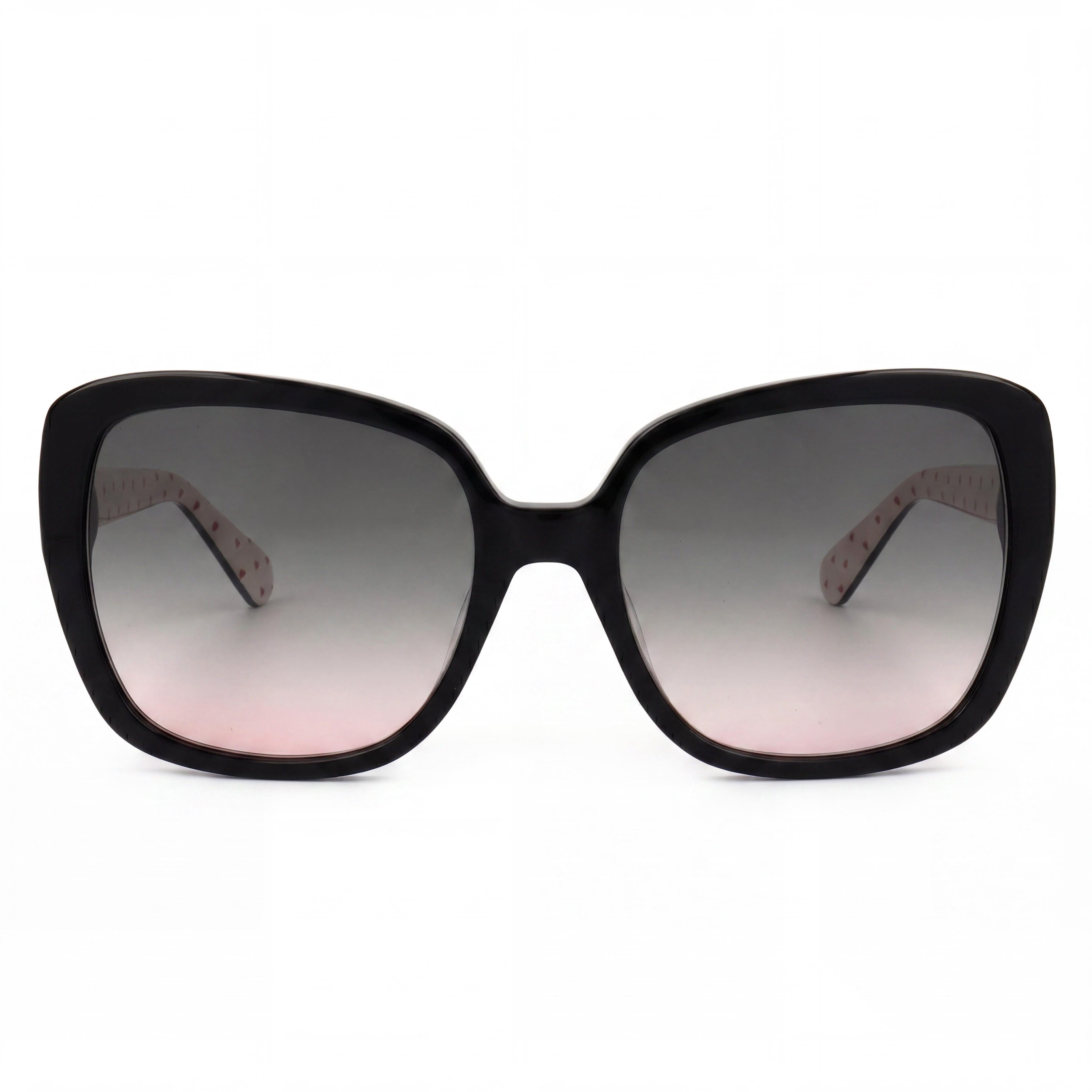 kate spade new york Wilhemina/S Gafas de sol de plástico rosa sombreado verde negro para mujer con protección UV 300, listas para receta, 55 mm, Photo 2