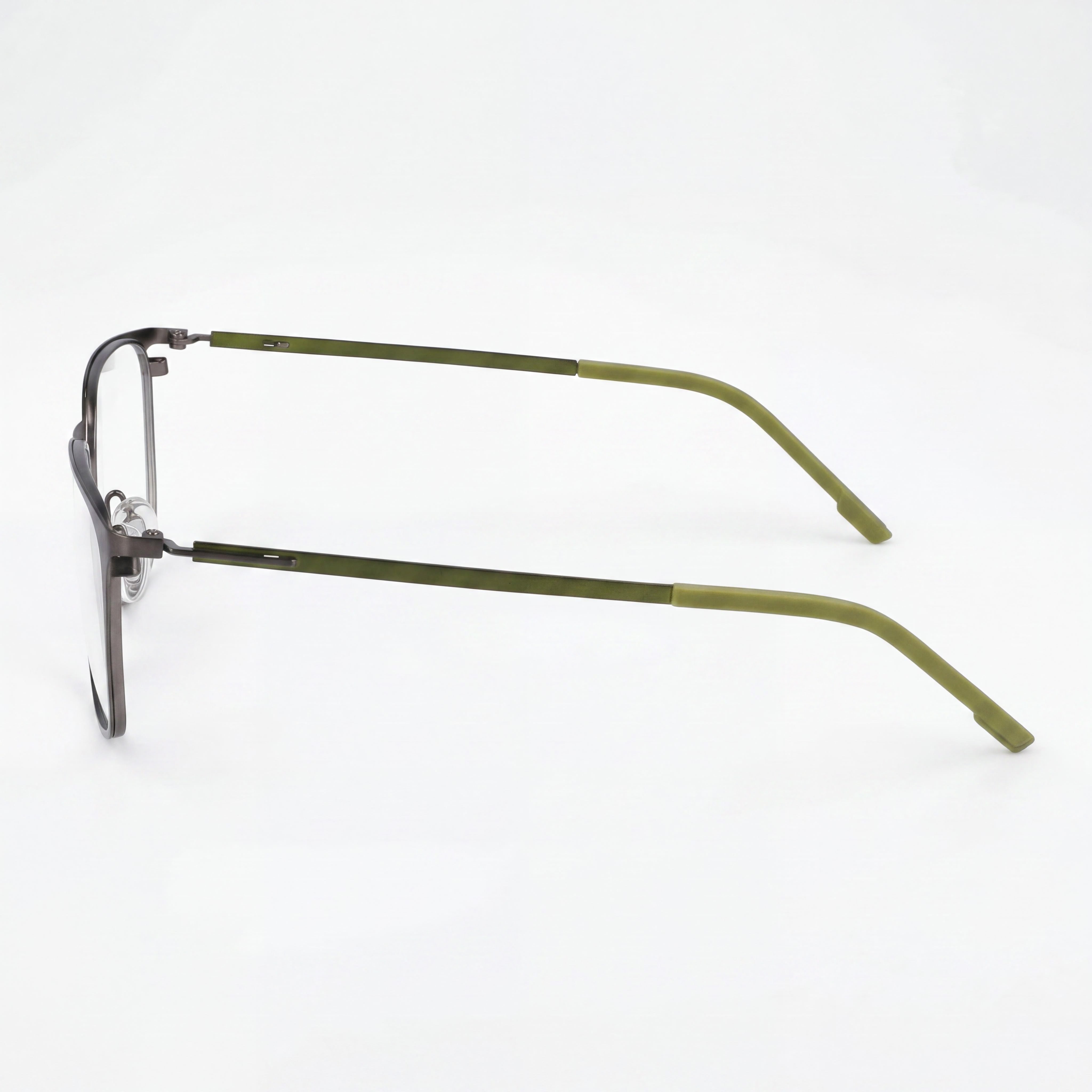 Montura de gafas ópticas de metal Flexon E1143 para hombre, 54 mm de ancho de lente, 18 mm de puente, 145 mm de patilla, gris plomo mate Kelp, Photo 2