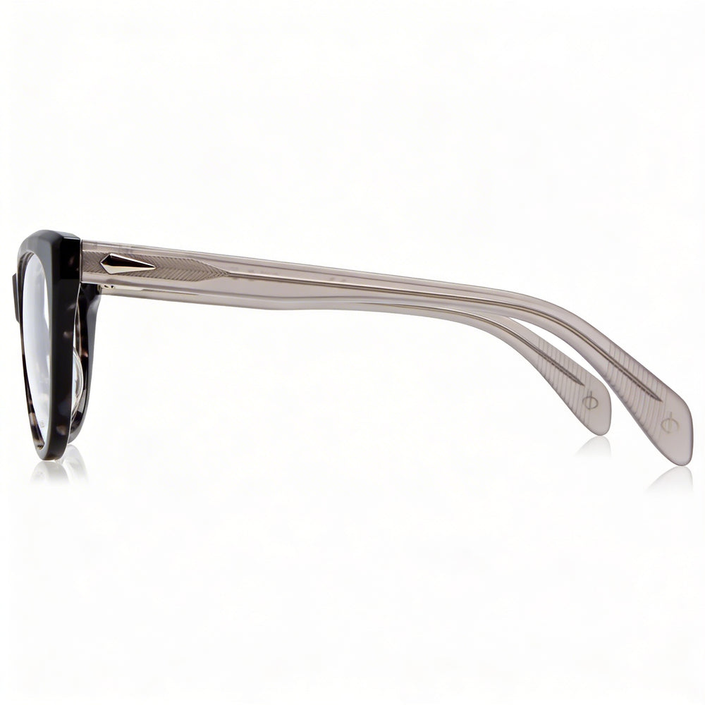 Gafas de sol de acetato modernas para mujer Rag & Bone con montura Habana Gris y lentes de policarbonato, ancho de lente de 51 mm