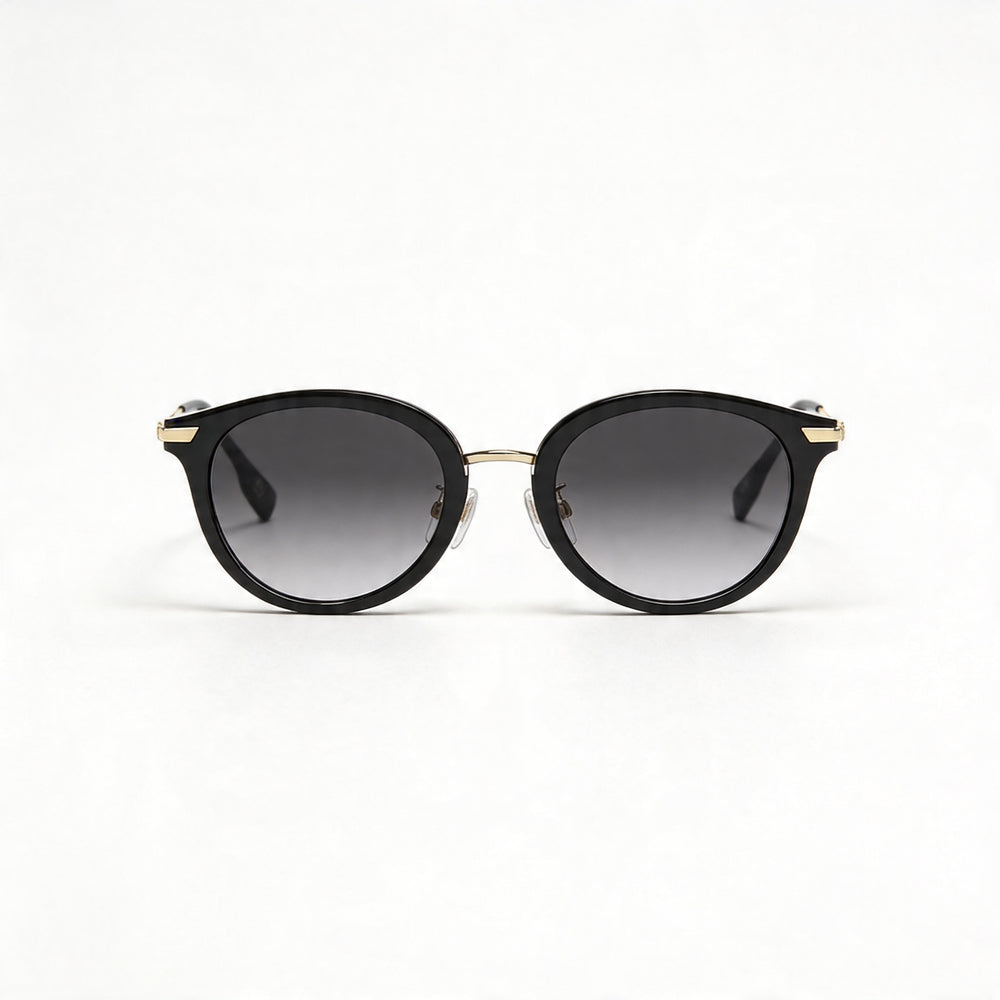 BURBERRY Be 4398d Women's Black Grey Gradient Stainless Steel Frame Grey 100% UV Protection Sunglasses 50mm