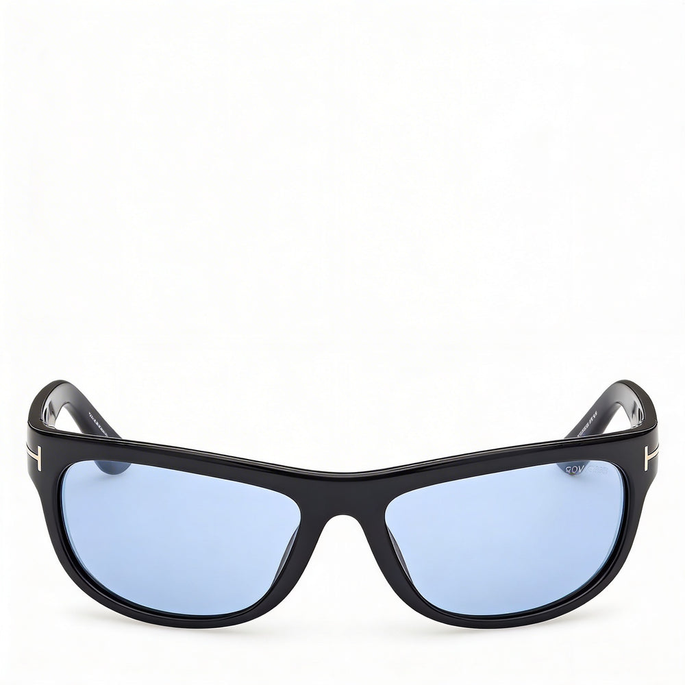 Marcolin Classic Unisex Injected Frame Black Sunglasses with Polycarbonate Black Lenses 62-17-120mm