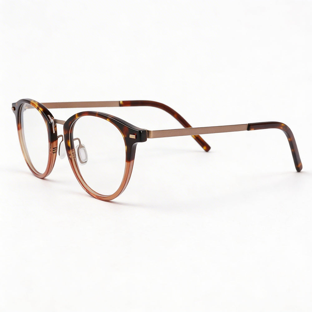 Gafas de sol Flexon B2036 para hombre con montura metálica en marrón tortuga y lentes de 49 mm de ancho.