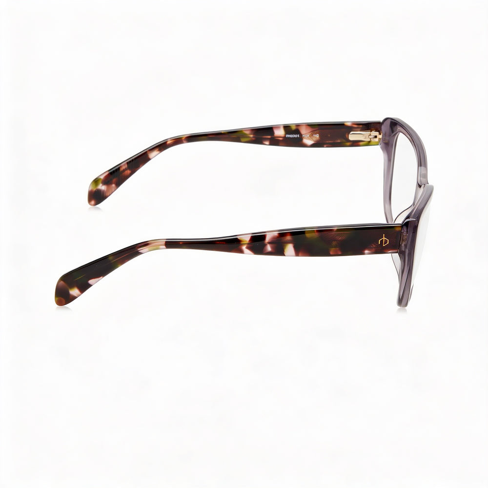 Gafas modernas Rag & Bone para mujer, con montura de acetato multicolor y lentes grises no polarizadas, 54 mm