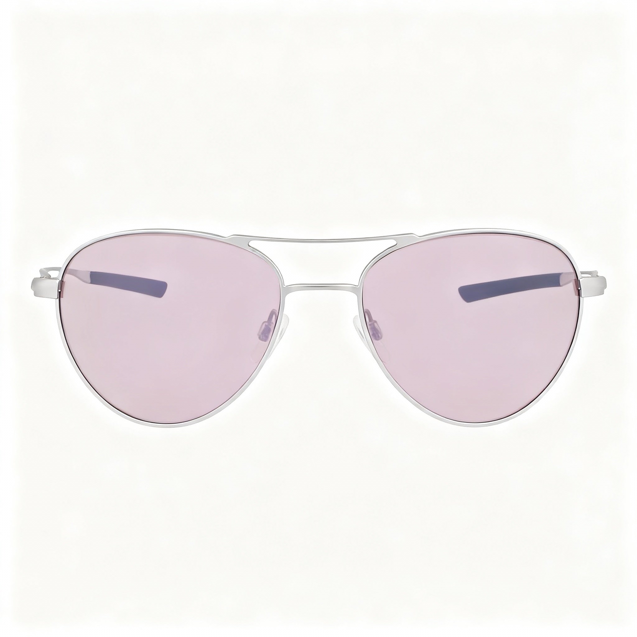 Nike Ace Driver I E Ev24042 Men's Aviator Titanium Sunglasses Satin Silver / Course Tint 59mm