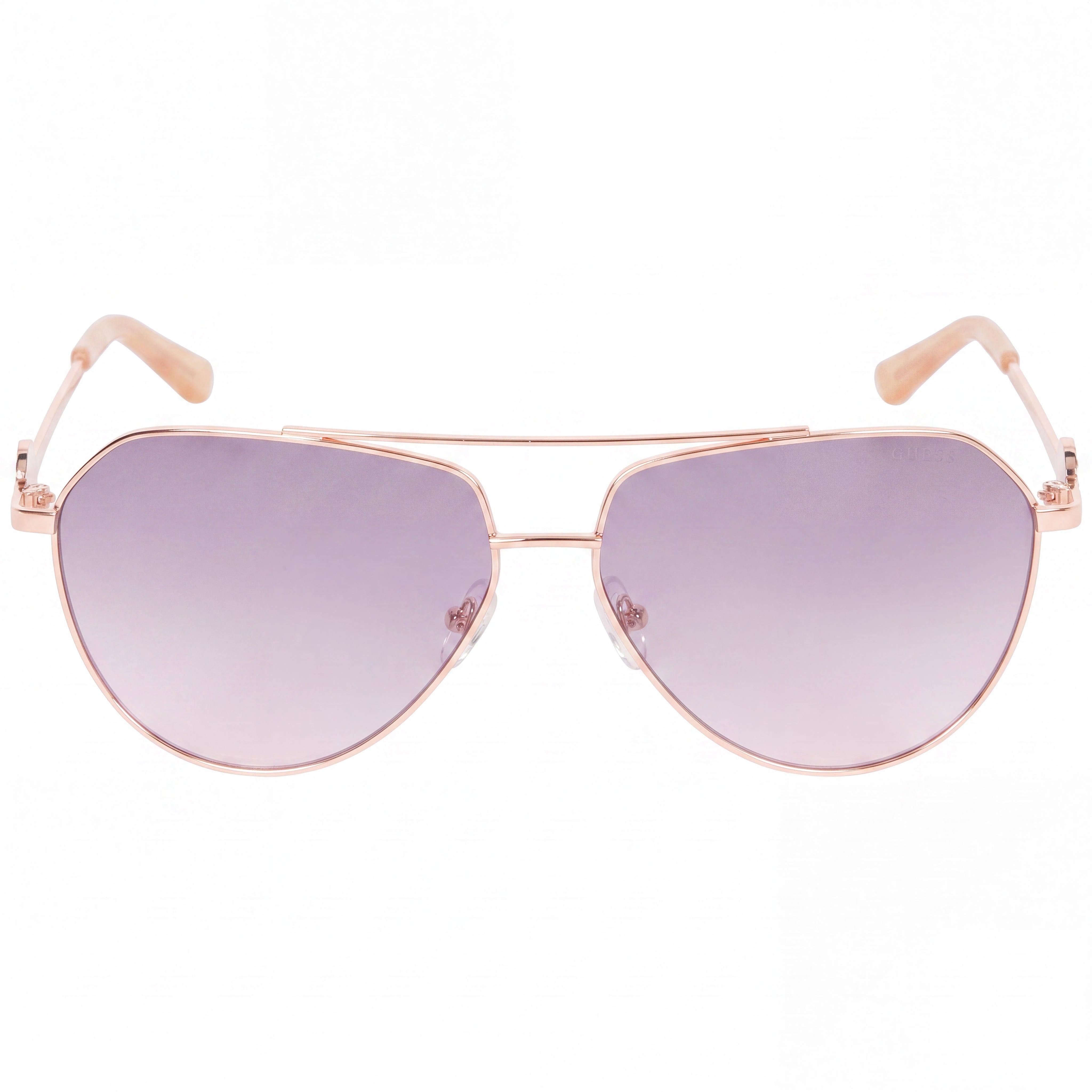 GUESS Protection Oversized Mosaic Aviator Rose Gold Plastic Frame and Lenses Sunglasses for Women 62mm, Photo 2