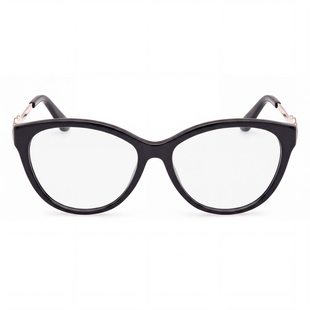GUESS Gu50230 Women's Eyewear featuring a Shiny Black Plastic Frame, 50mm Lens, 16mm Bridge, 140mm Temple, Photo 2