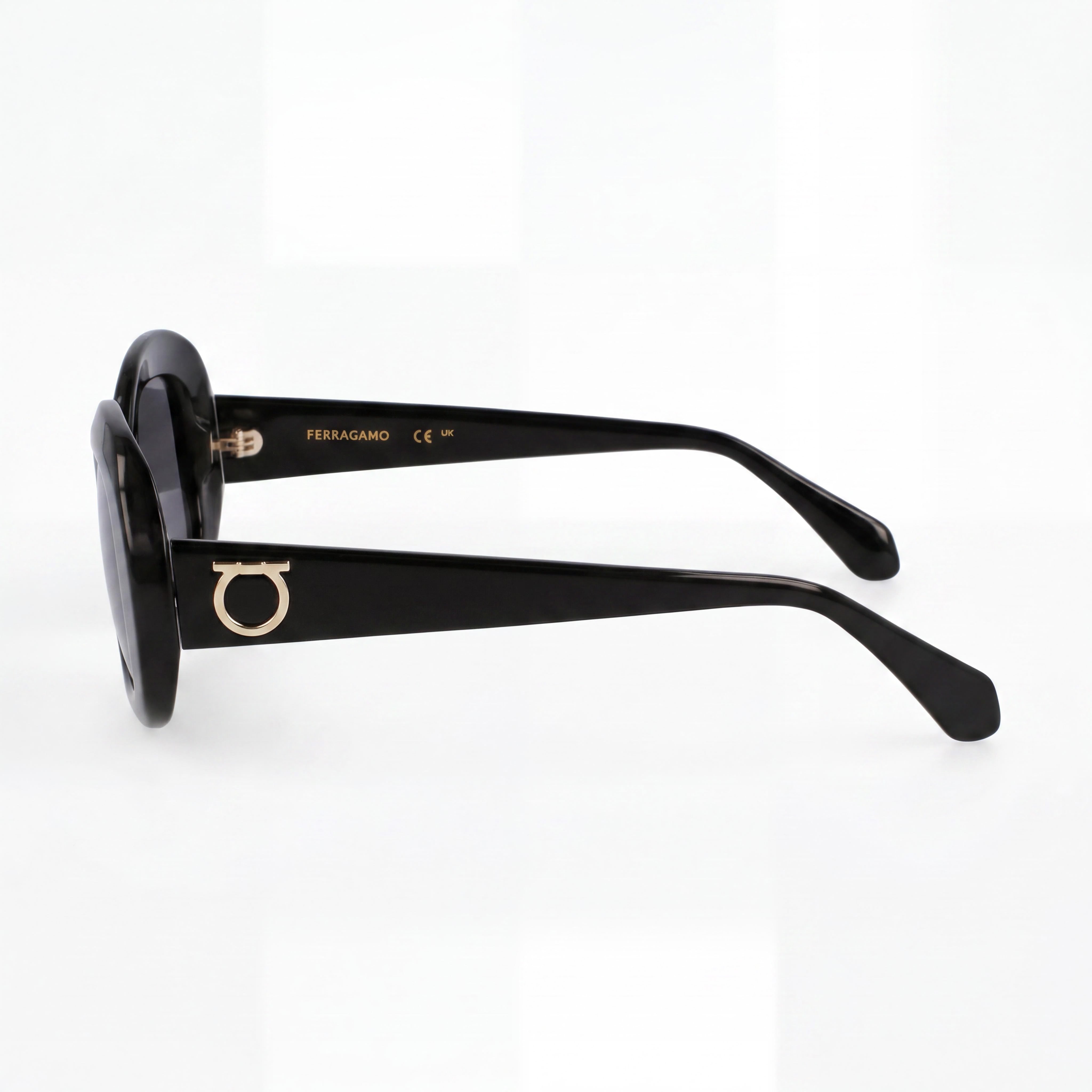 Ferragamo Sf2038se Women's Black Titanium Frame Polycarbonate Lens Non- Glasses 51-22-140, Photo 3
