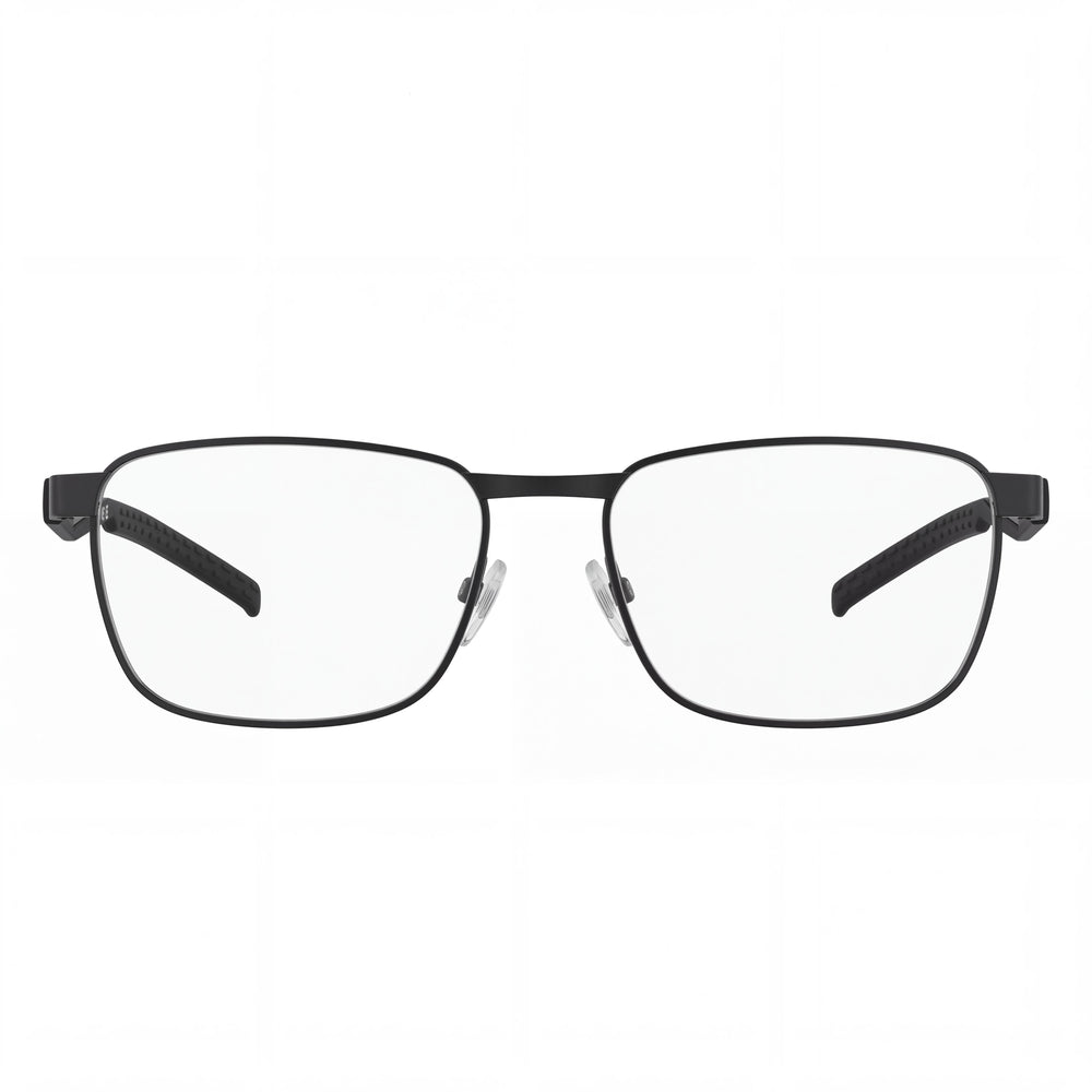 Gafas de Vista adidas Sport SP5098 para Hombre, Informales, Montura de Metal Negro Mate, Lentes Transparentes no Polarizadas, 53-16-140