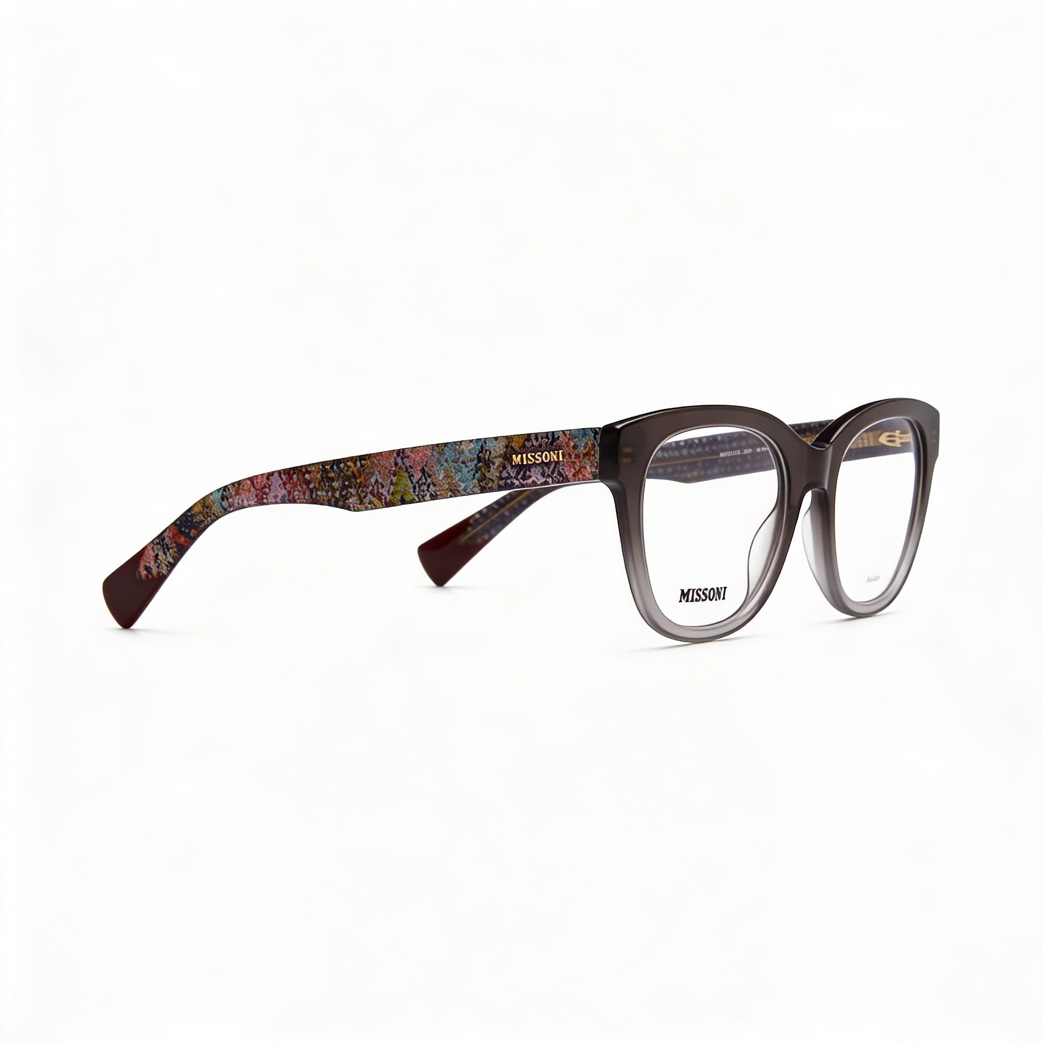 Missoni Mis 0105 - Montura moderna unisex de acetato gris con lentes de policarbonato gris de 51 mm, Photo 3