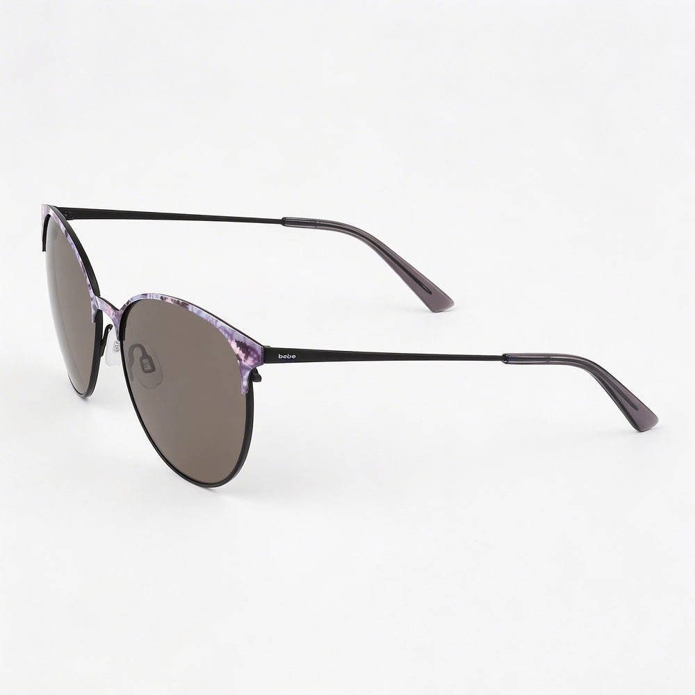 bebe Bb7244 Women's Jet Black Acetate UV Protected 57mm