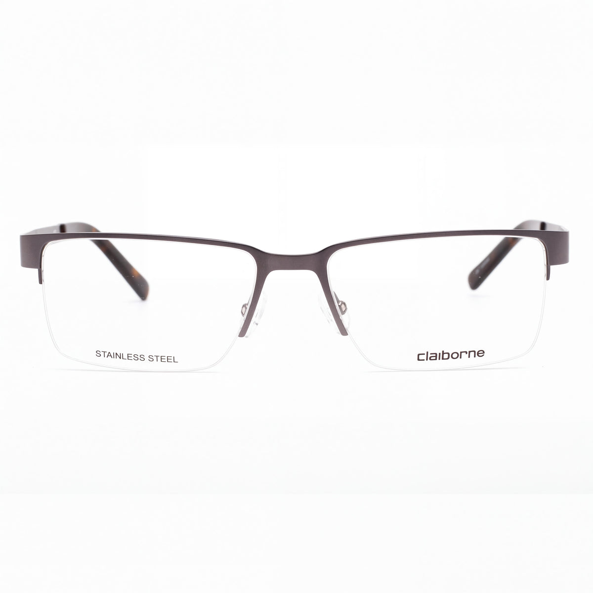 Gafas graduadas de metal para mujer Liz Claiborne Cb 246, color rutenio, ancho de lente 55 mm, ancho de puente 17 mm, longitud de varilla 145 mm, Photo 2