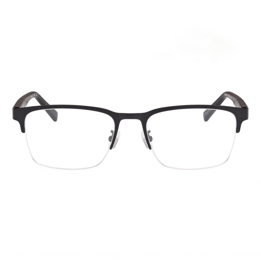 Timberland For Men Rectangular Black White Metal Frame Optical Eyeglasses 56-19-145mm