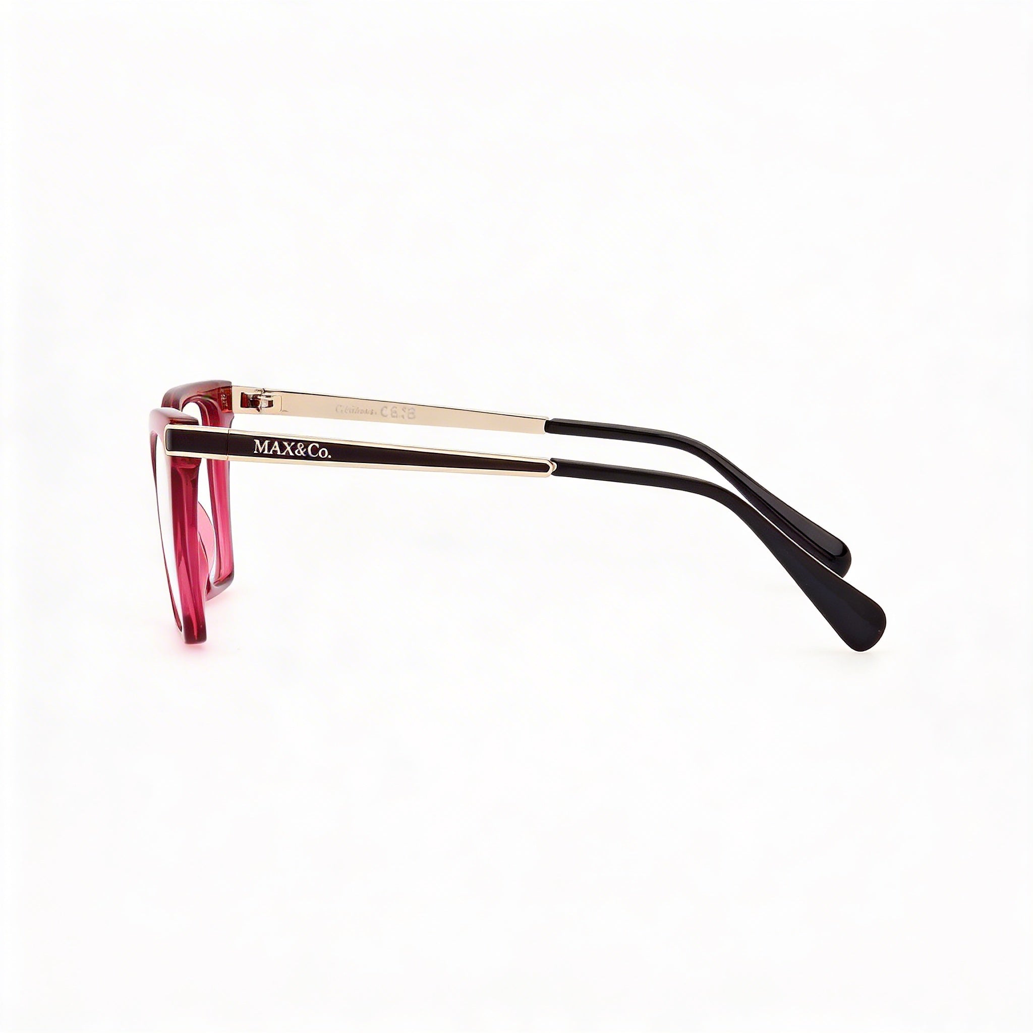 Max & Co. MODERNO Women's Optical Eyeglasses, Defined by a Shiny Light Fuxia Frame, Size 53mm, Photo 2