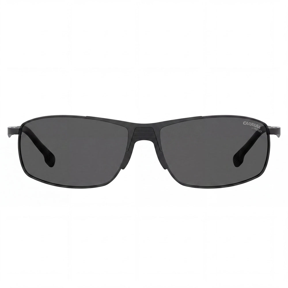 Carrera 8039/S Unisex Matte Black/Grey Metal Frame UV Protection Non-Polarized Sunglasses 60mm