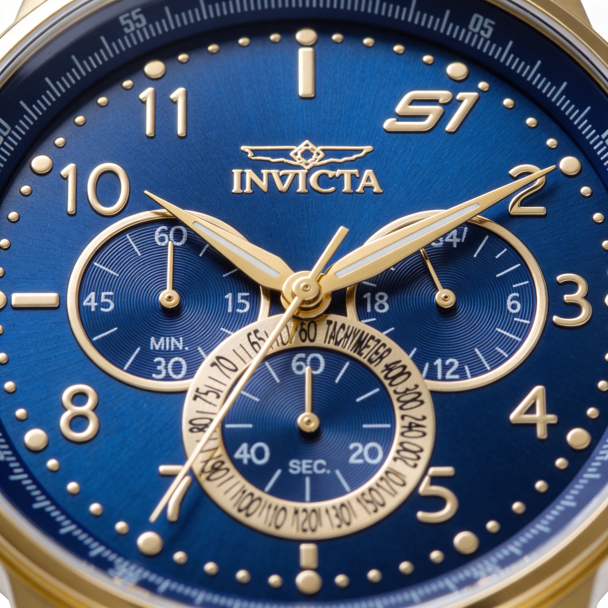 Invicta S1 Rally 30917 Unisex Gold Chronograph Quartz Movement GMT Second Time Zone Wrist Watch 46mm, Photo 2